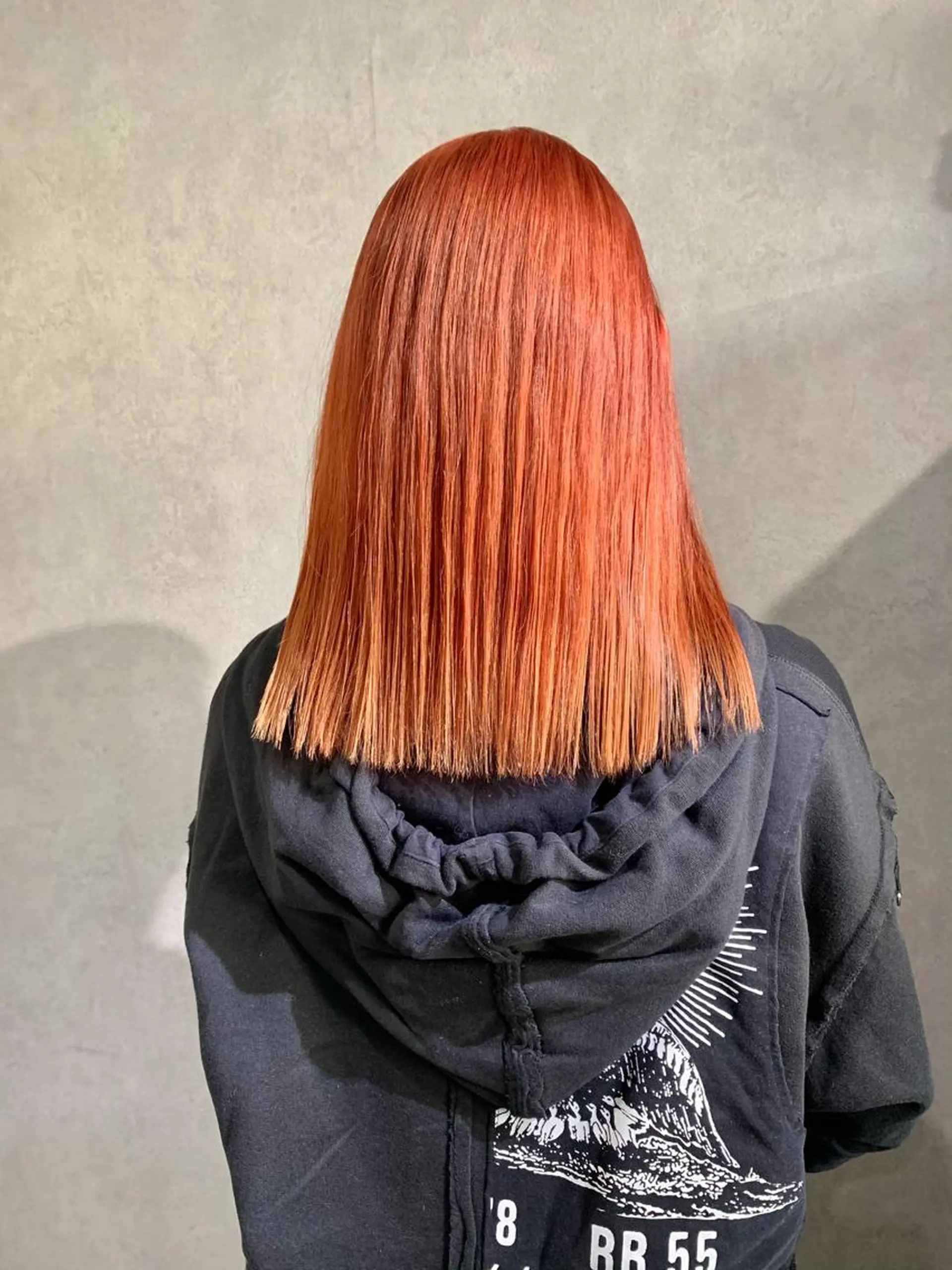 ミディアム カラー オレンジ ヘアカラー トリートメント 髪質改善＊韓国ヘア＊ レイヤー＊IBUKIのヘアスタイル