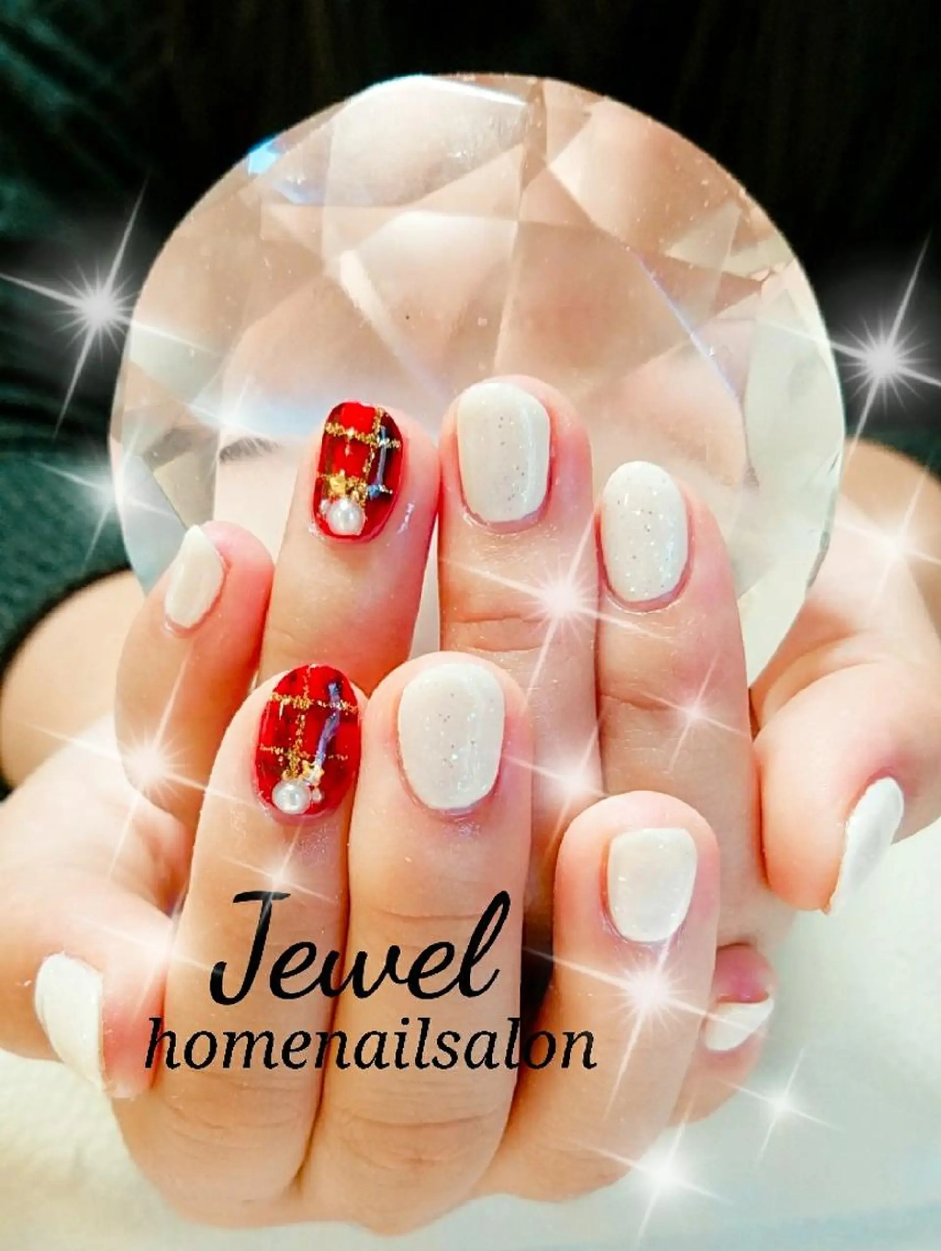 ネイル アートネイル ワンカラーネイル ＪＥＷＥＬ ＮＡＩＬのネイルデザイン