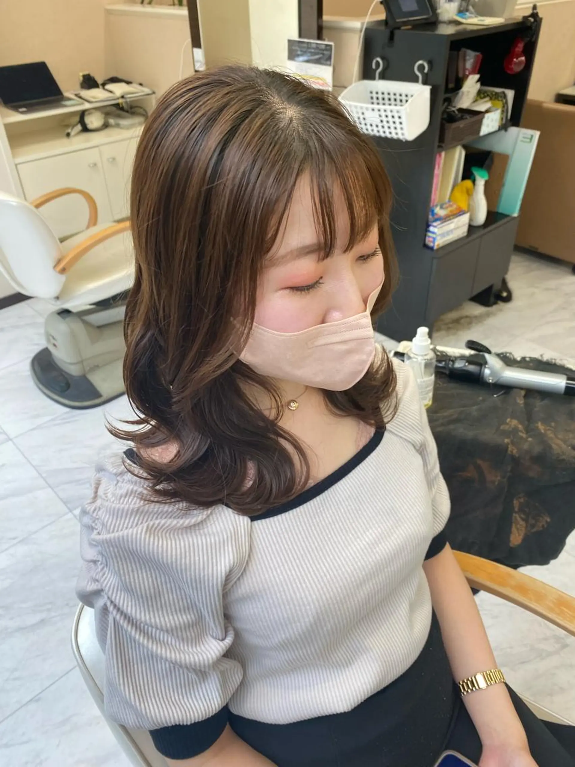 ロング レイヤーカット シャギー 目黒 碧人のヘアスタイル