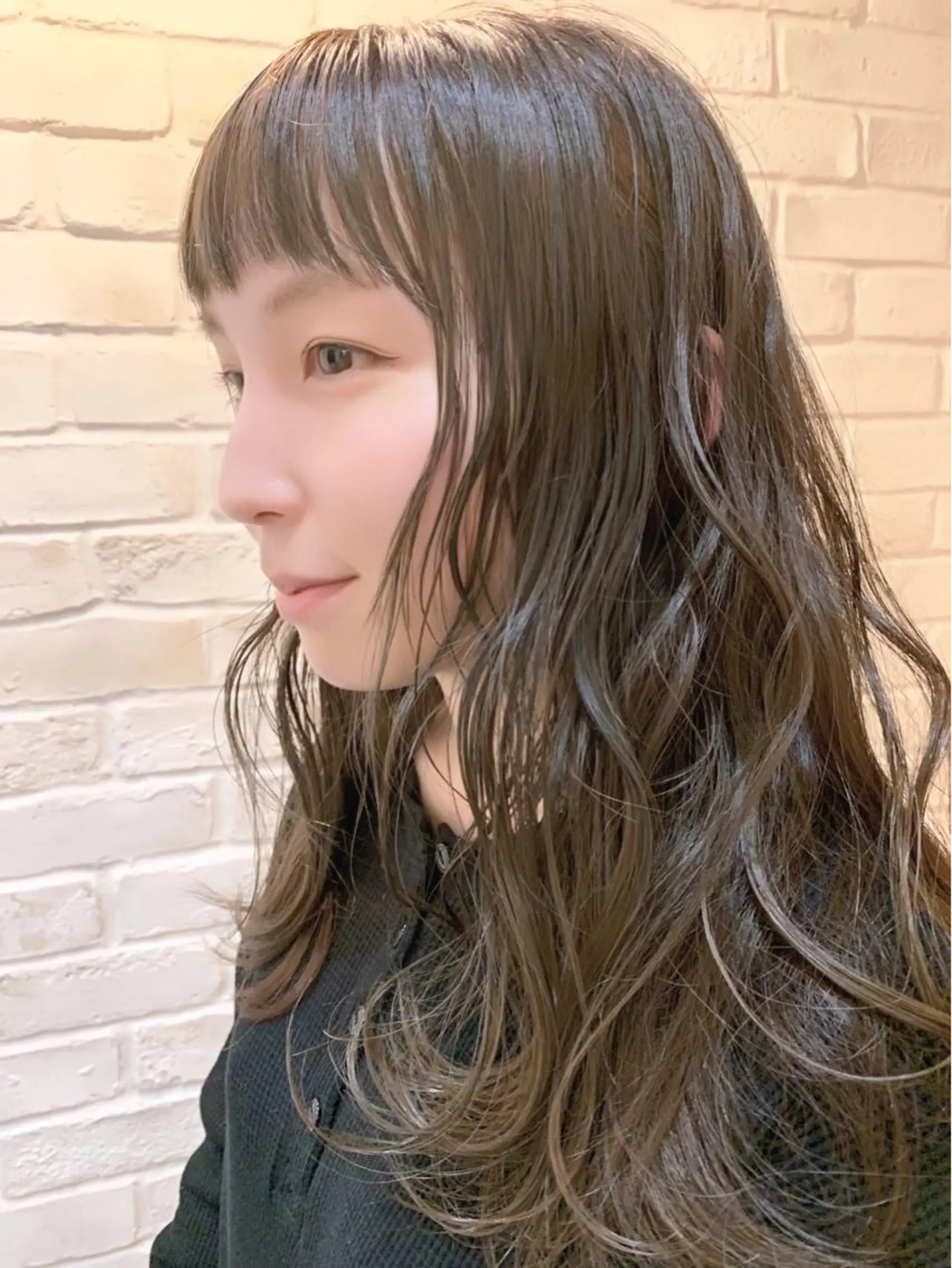 セミロング カラー GLITTER笠原店 グリッターカサハラのヘアスタイル