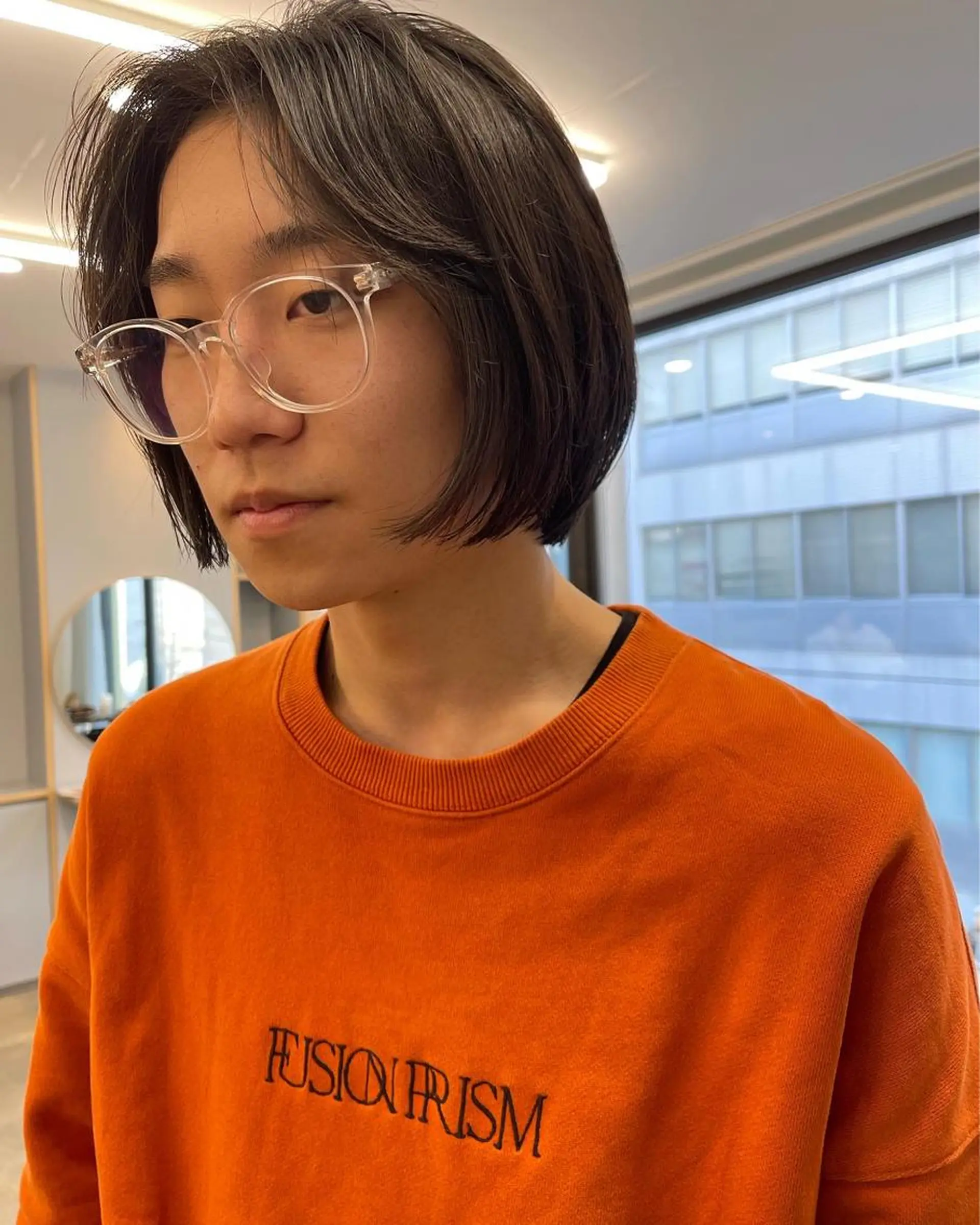 メンズ カット トリートメント 💓パーマ，💗 レイヤーカットのヘアスタイル