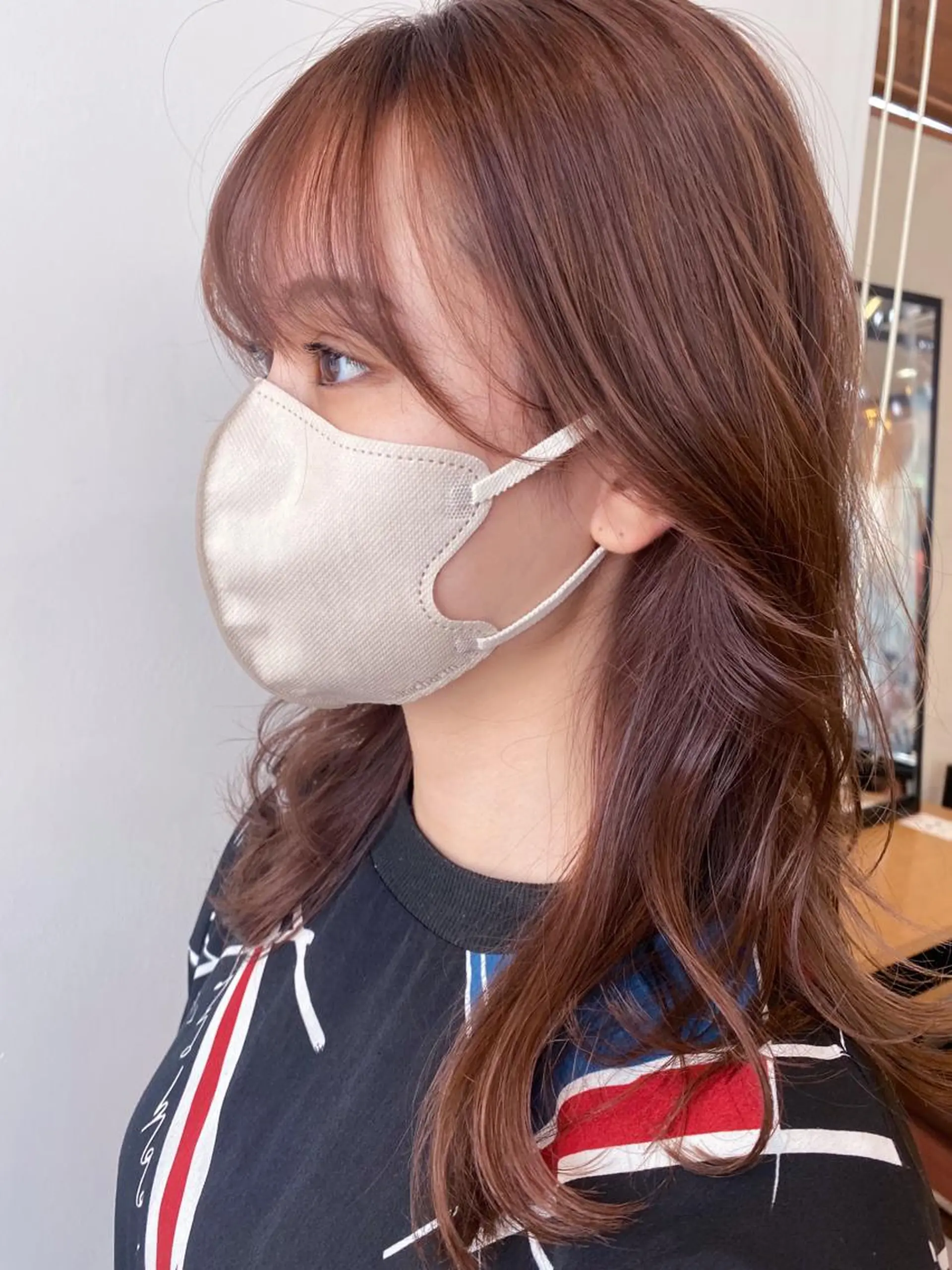 セミロング カラー ベージュカラー ラベンダーカラー ピンクカラー ピンクラベンダー shiori/暖色/ レイヤー/似合わせのヘアスタイル