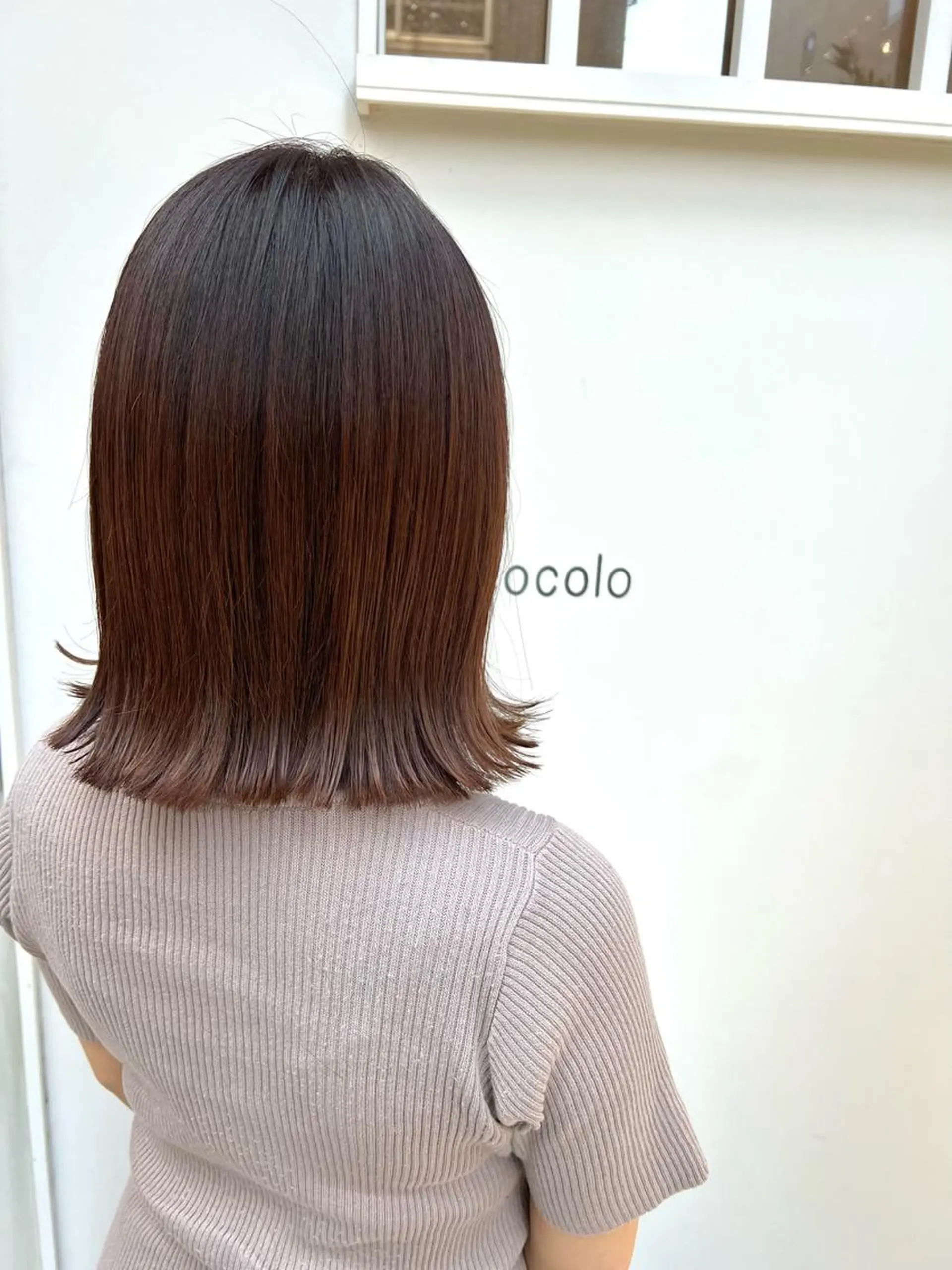 ミディアム カラー 草野ゆずき⌇縮毛矯正 ⌇Wカラー⌇レイヤーのヘアスタイル