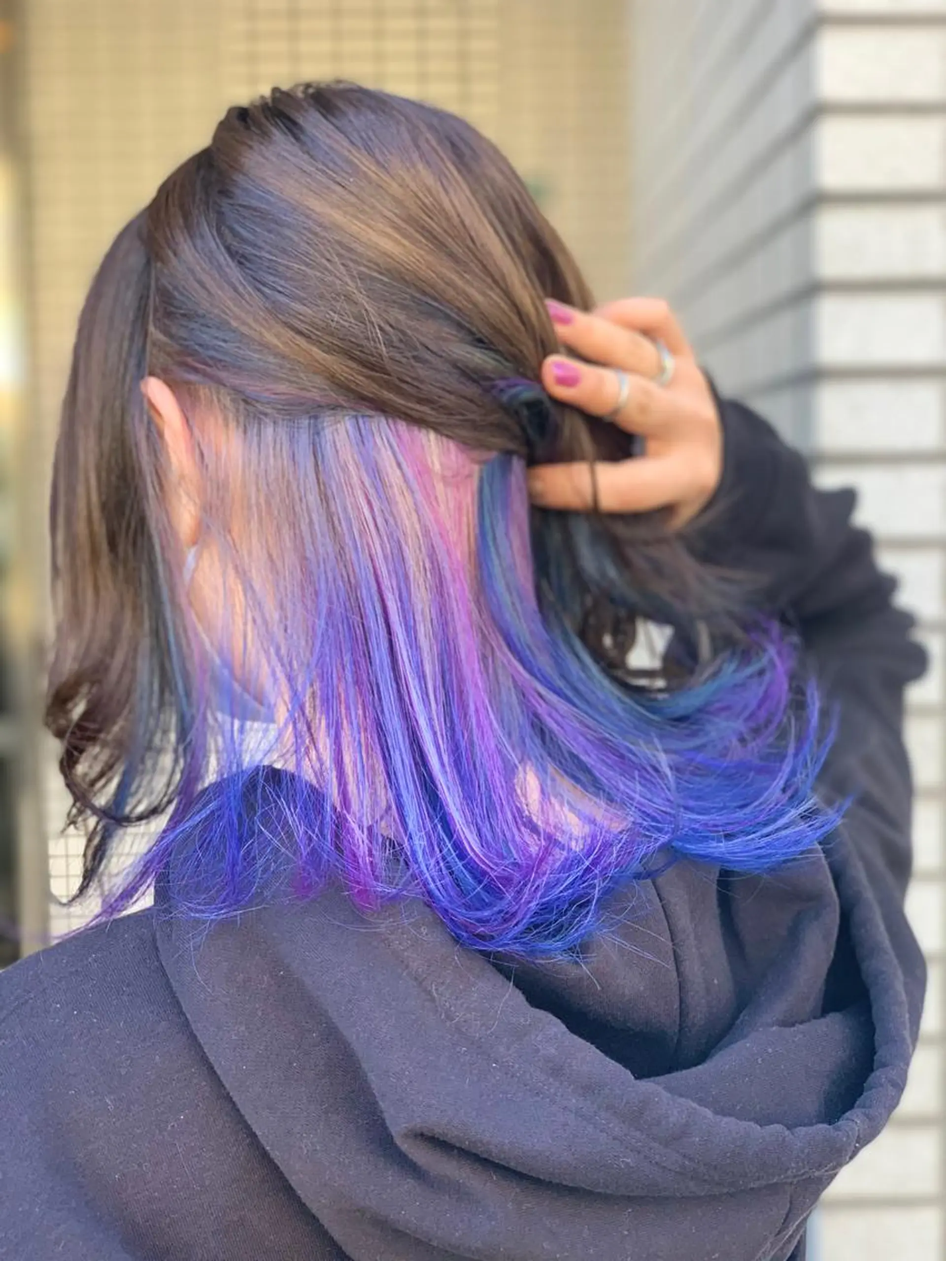 ミディアム カラー ユニコーンカラー ヘアカラー トリートメント クバガワ シュンのヘアスタイル