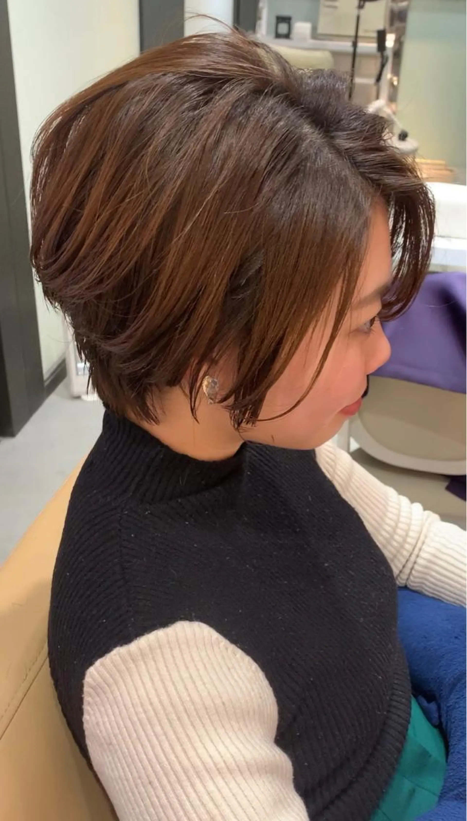 ショート カラー ショートボブ ボブ ショートヘア メンズ特化美容師/ 新井　洸太のヘアスタイル