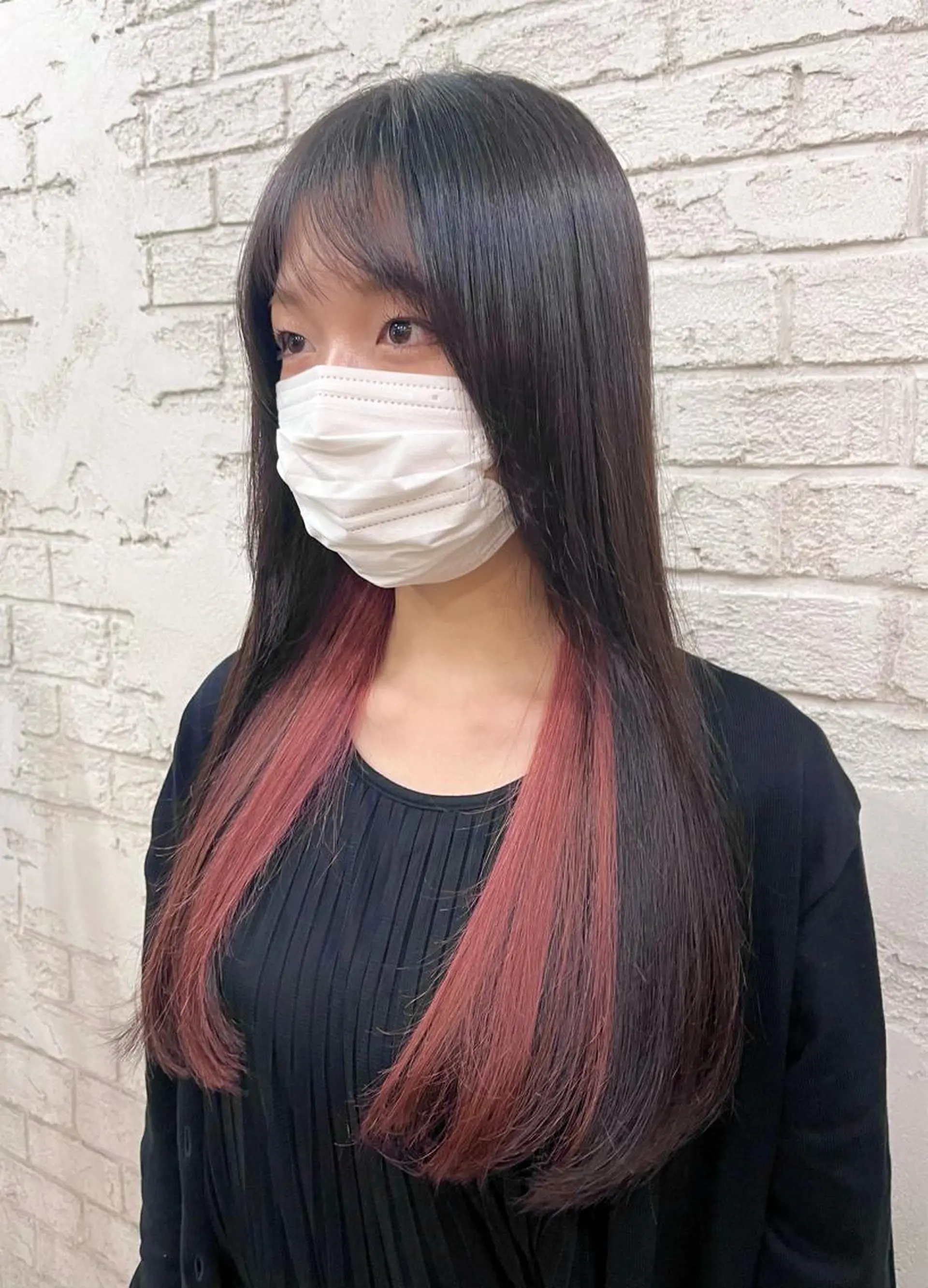 ロング カラー ピンクカラー 🪽髪質改善矯正 🤍MIU🤍のヘアスタイル