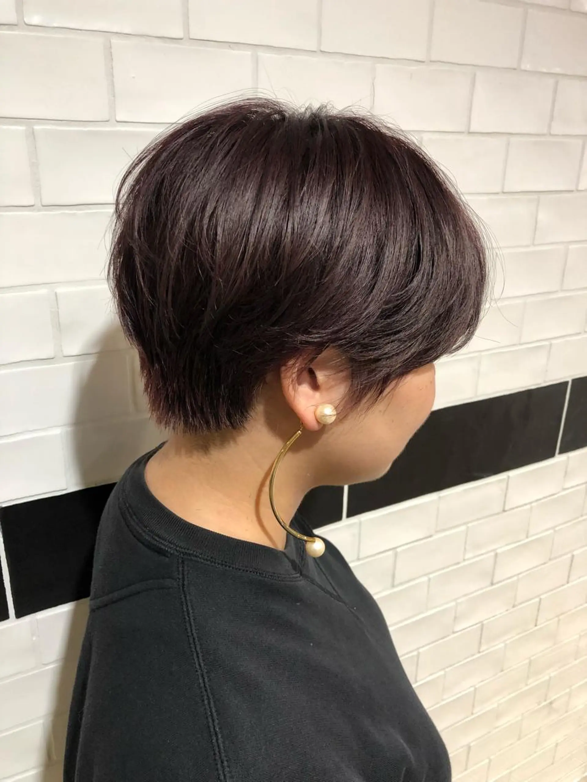 ショート カラー ブリーチ ピンクカラー カット ヘアカラー トリートメント レイヤー／髪質改善／ 銀座／CHIEのヘアスタイル