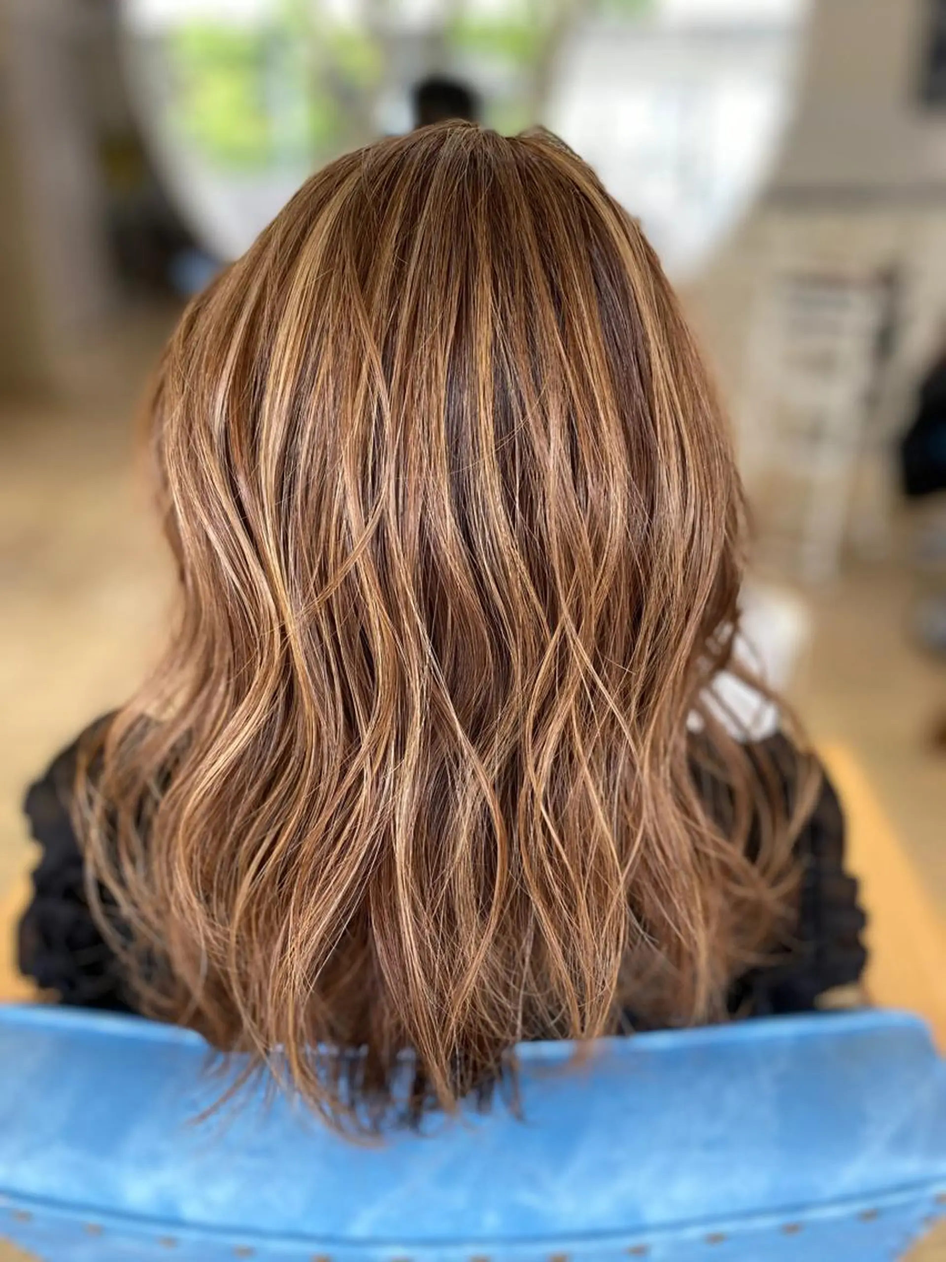 ミディアム カラー ヘアアレンジ ハイライトカラー ハイライト カット トリートメント replica上大岡所属・松井 敬太郎のヘアスタイル