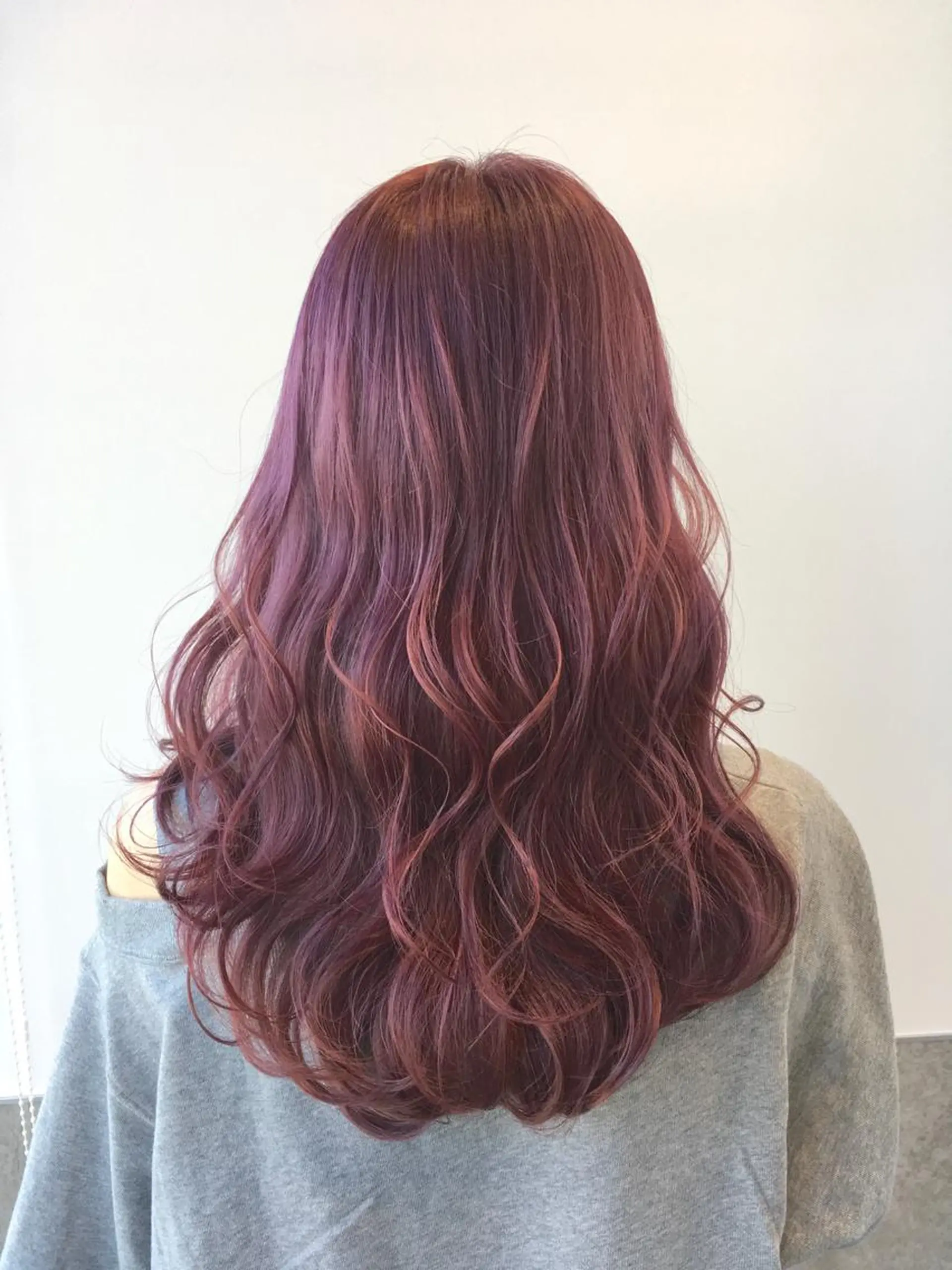 ロング カラー ラベンダーカラー ラベンダーピンク ピンクカラー ヘアカラー トリートメント ヘアセット go today shaire salon 本店所属・yoshi ☆のヘアスタイル