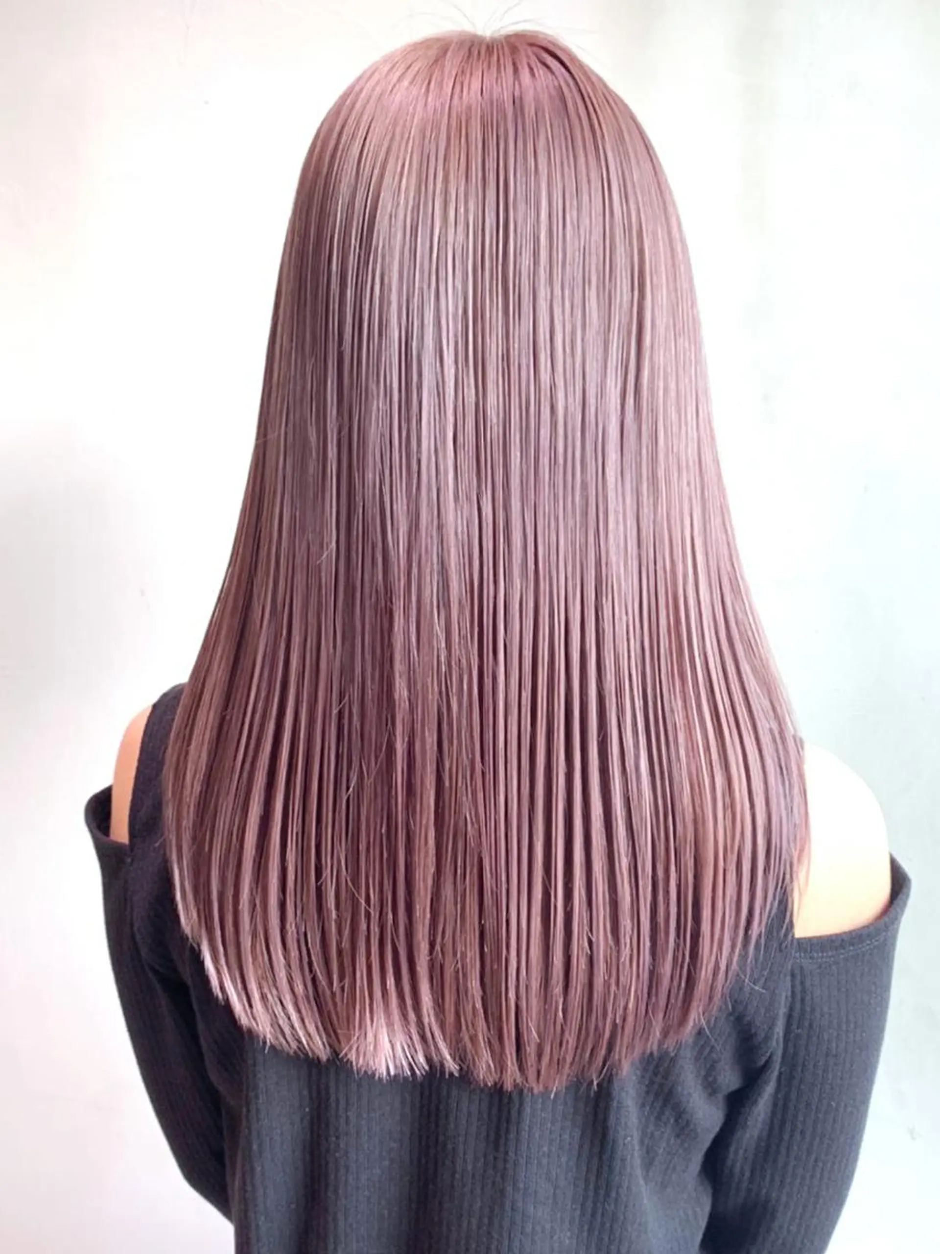 セミロング カラー パーマ ヘアアレンジ ベージュカラー ピンクカラー ピンクベージュ ITbyALBUM 浦和店のヘアスタイル