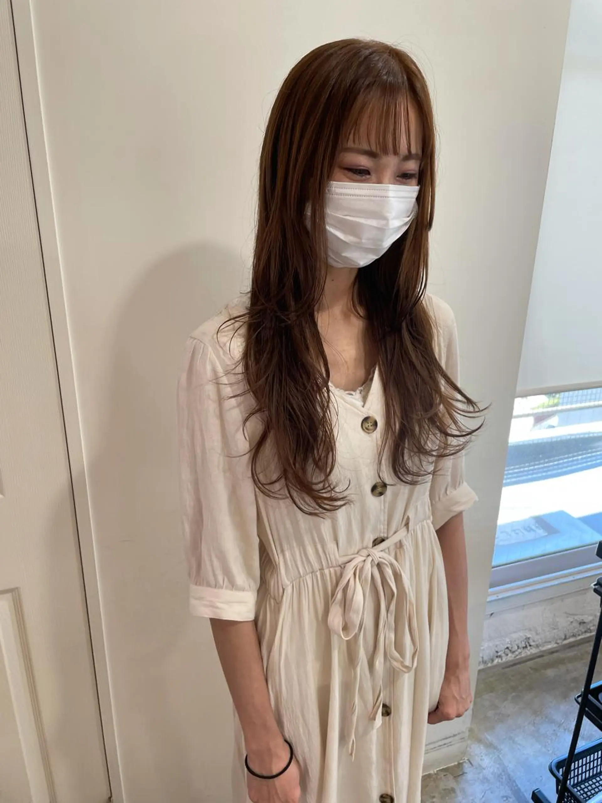 ロング カラー カット ヘアカラー トリートメント MIOベージュカラー 柔らかいカラーのヘアスタイル