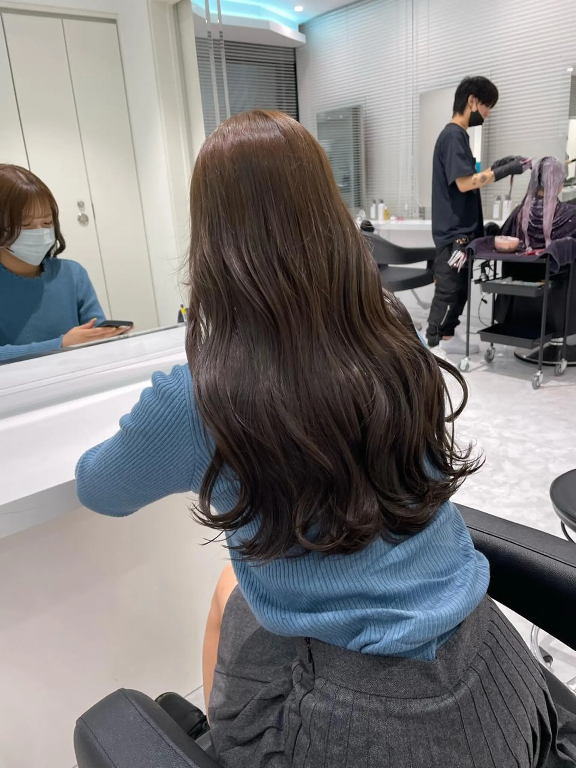 ロング カラー ヘアアレンジ グレージュ ヘアカラー トリートメント 髪質改善/美髪矯正 艶髪/Takutoのヘアスタイル