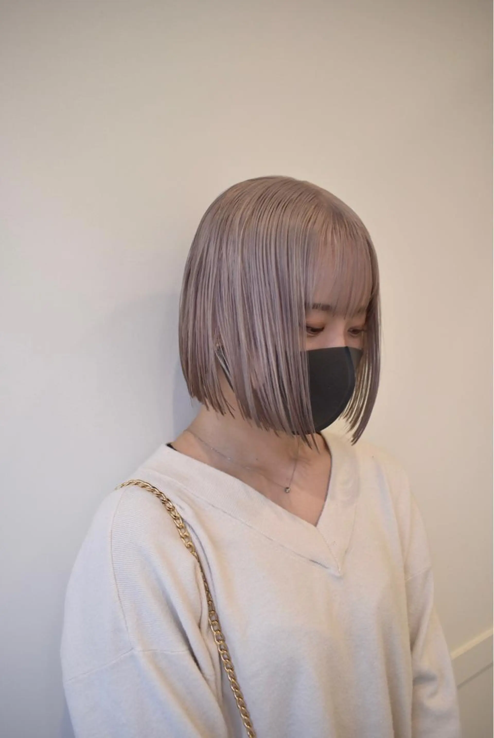 ショート カラー 切りっぱなしボブ ボブ カット ヘアカラー トリートメント ヘアセット メンズ特化 パーマ/オザワのヘアスタイル