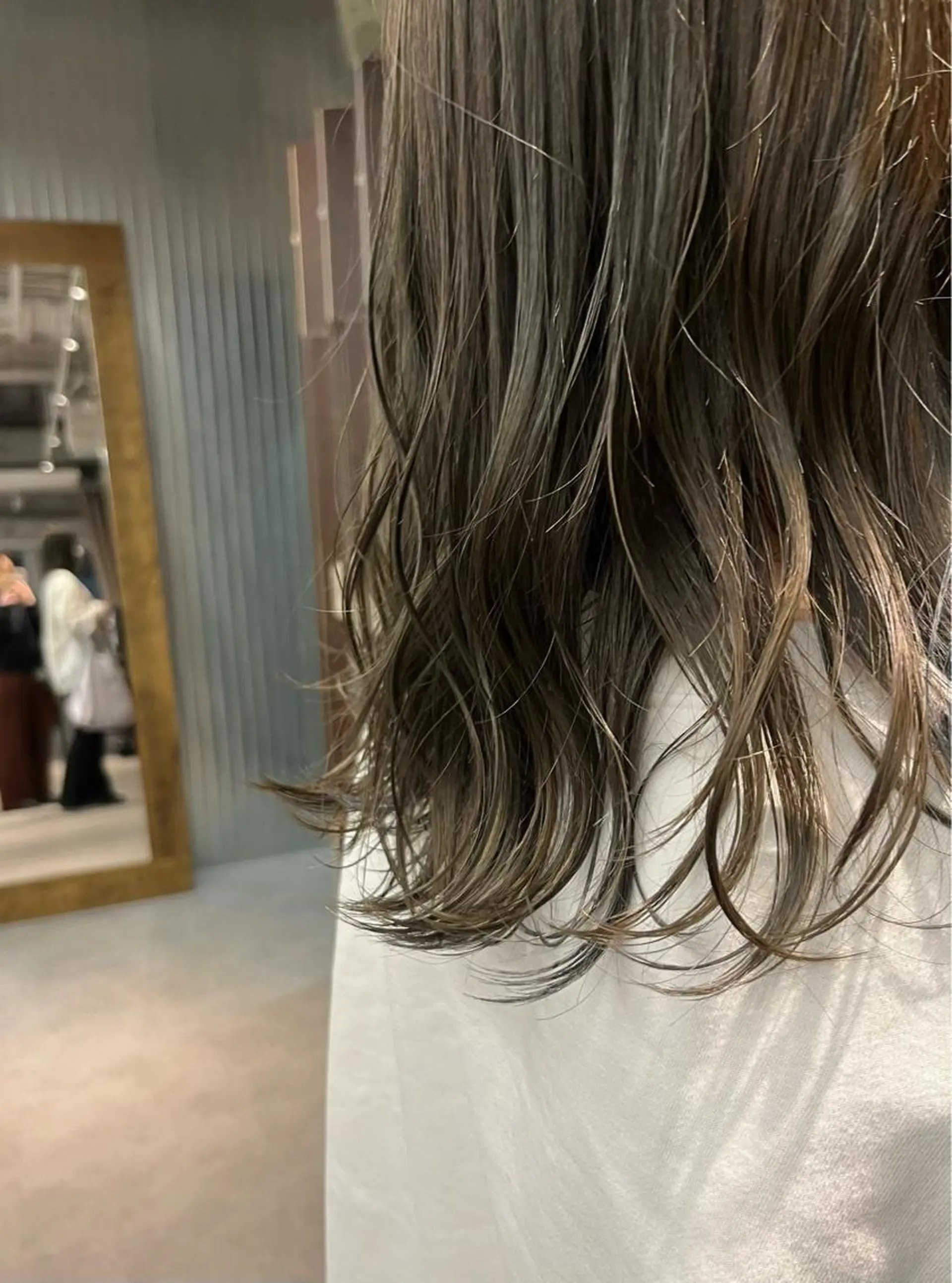 ミディアム カラー YUI🍊 ボブ/メンズパーマのヘアスタイル