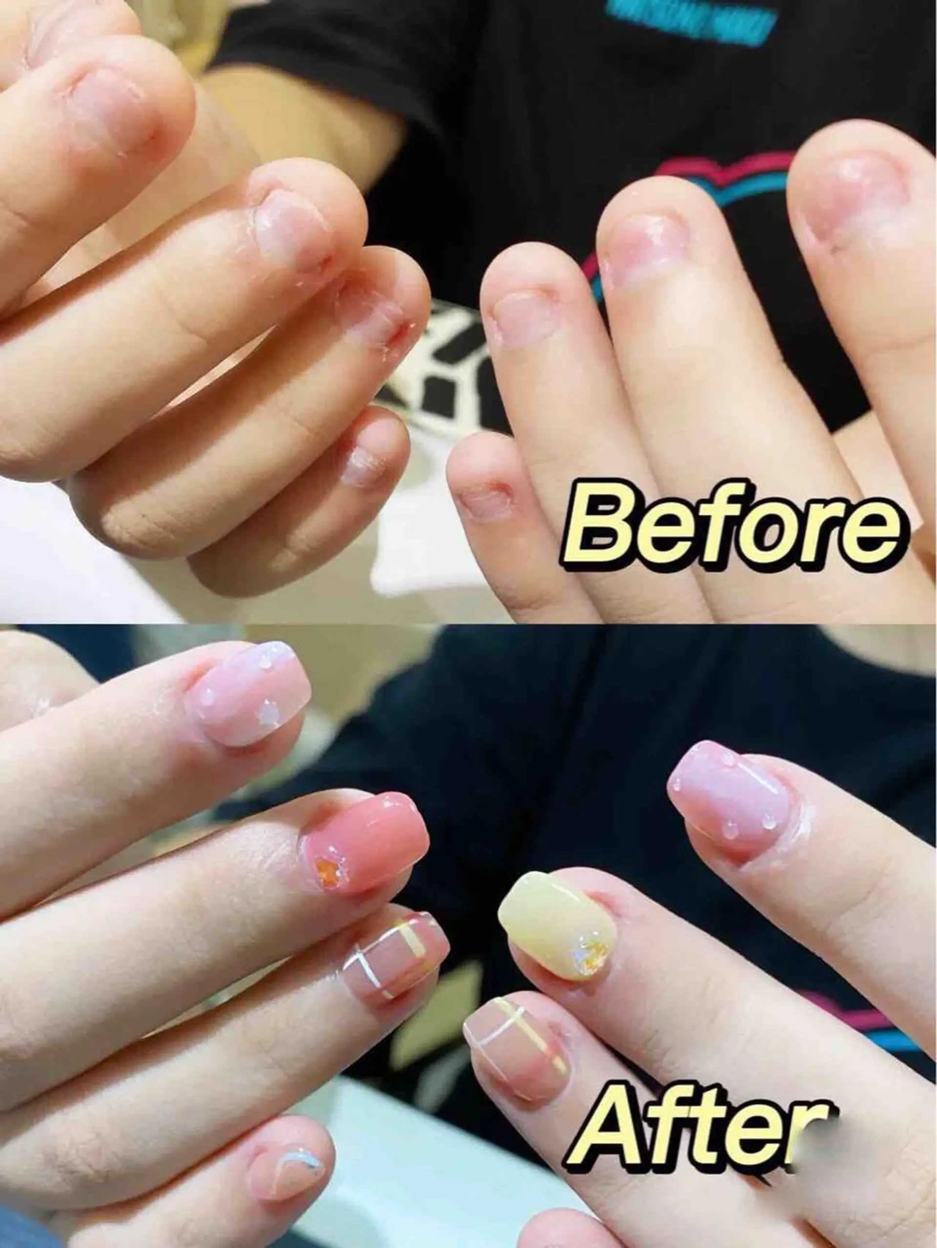 ネイル ハンドネイル MoonNail ユリ🌸のネイルデザイン