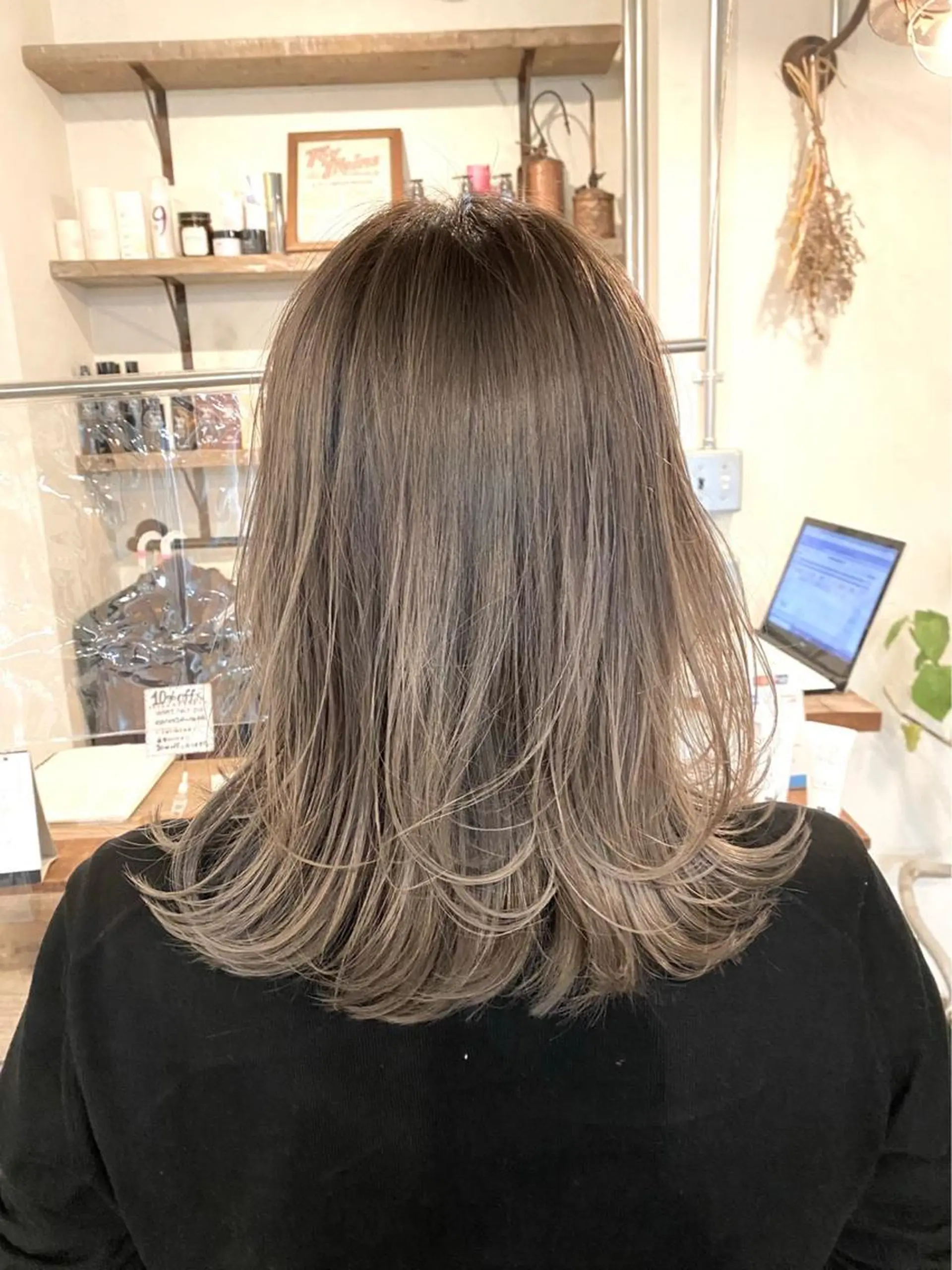 セミロング 森本 輝星のヘアスタイル