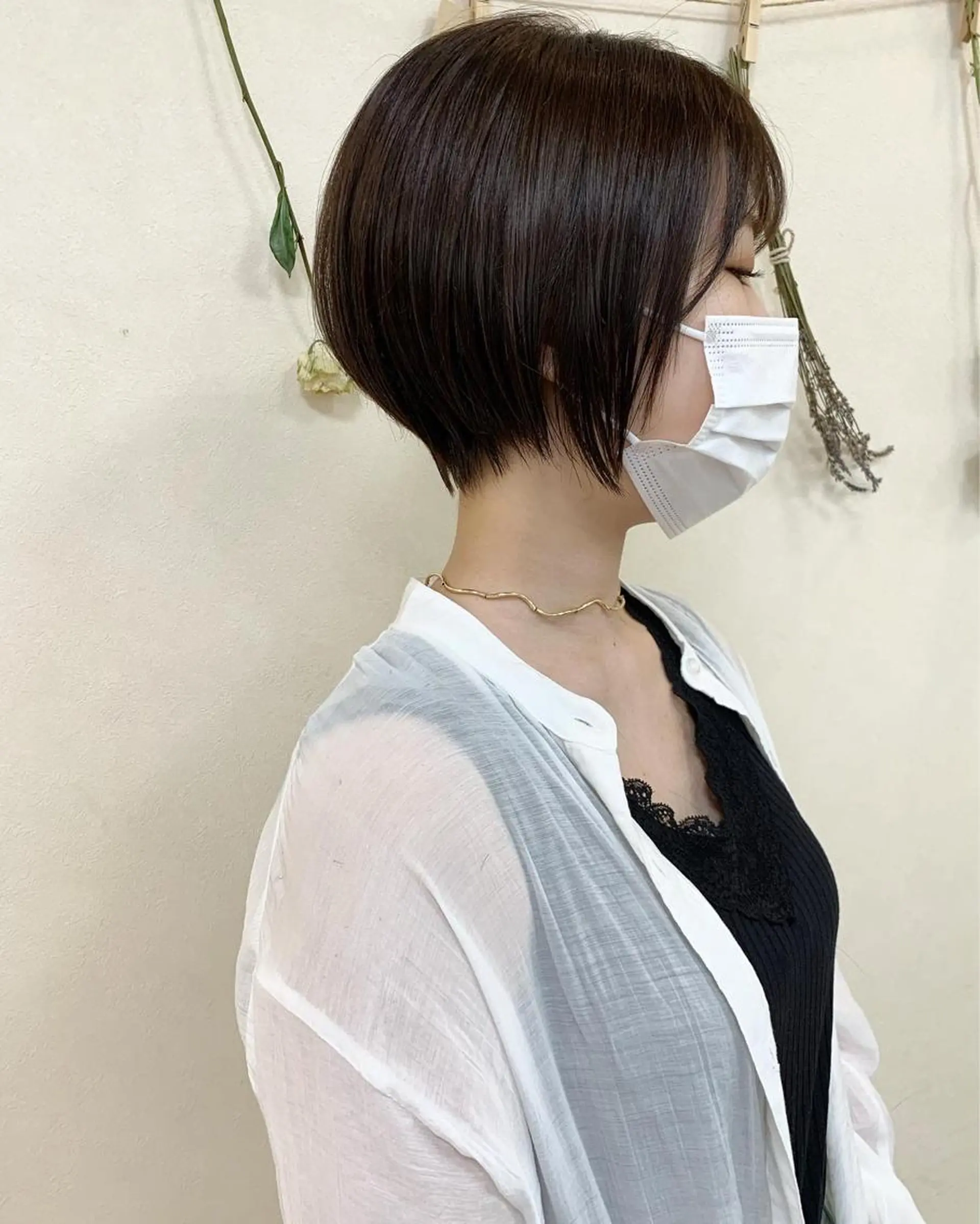 ショート カラー 切りっぱなしボブ ショートボブ ハンサムショート 丸みショート ボブ カット ヘアカラー トリートメント 初めてのショート お任せください✂️のヘアスタイル