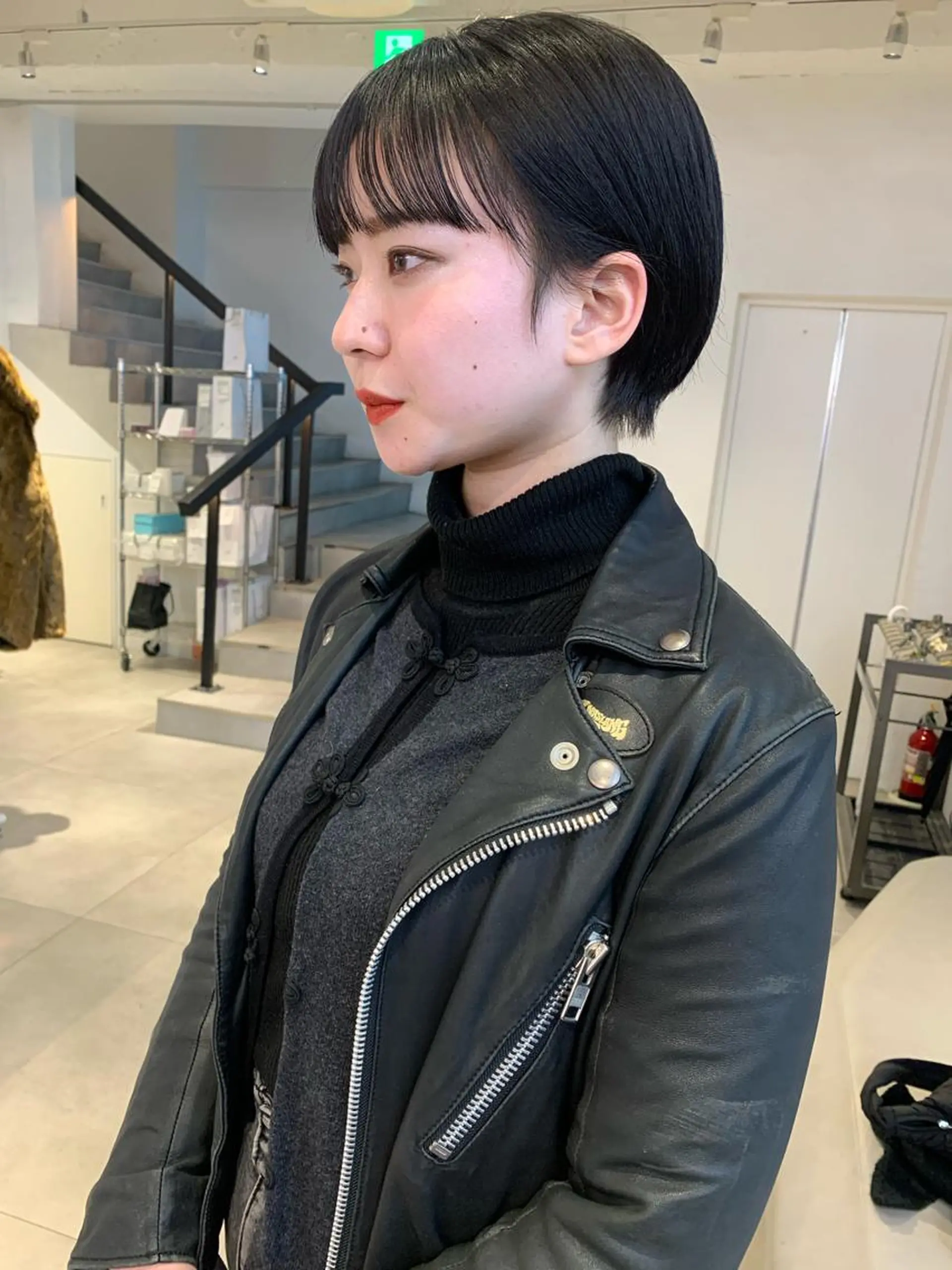 ショート カラー ショートヘア 小顔カット ワイドバング カット ヘアカラー Kureha/ネイル トレンドヘアのマツエク・マツパデザイン