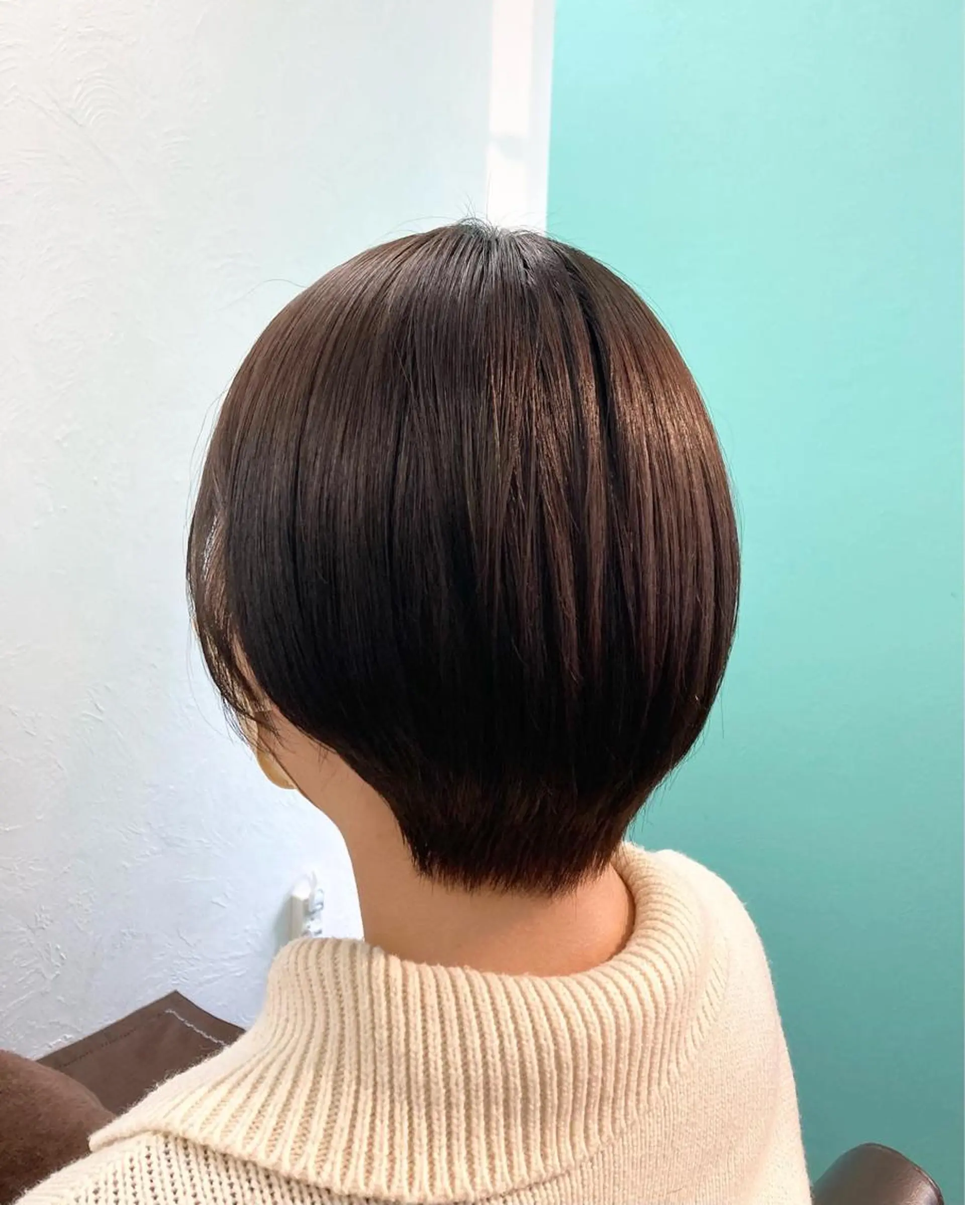 ショート カラー ブラウンカラー 透明感カラー ナチュラルブラウン 田牧 みゆきのヘアスタイル