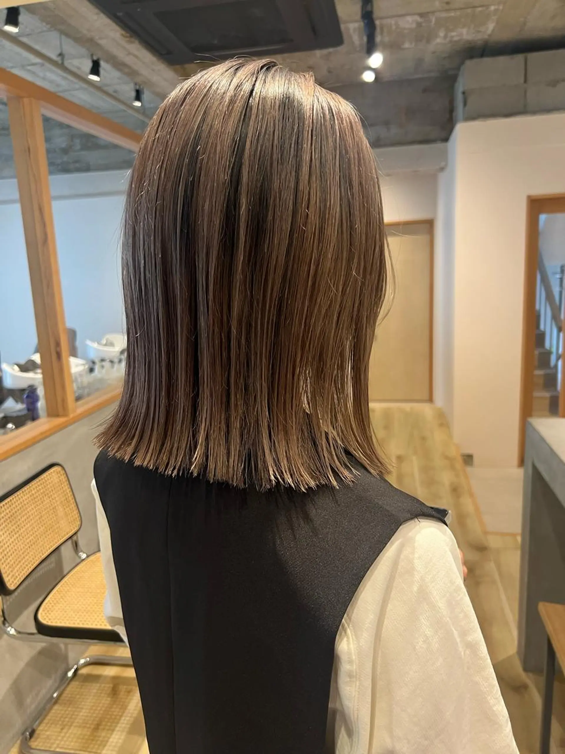 ミディアム カラー カット ヘアカラー トリートメント SERENA ㅤのヘアスタイル