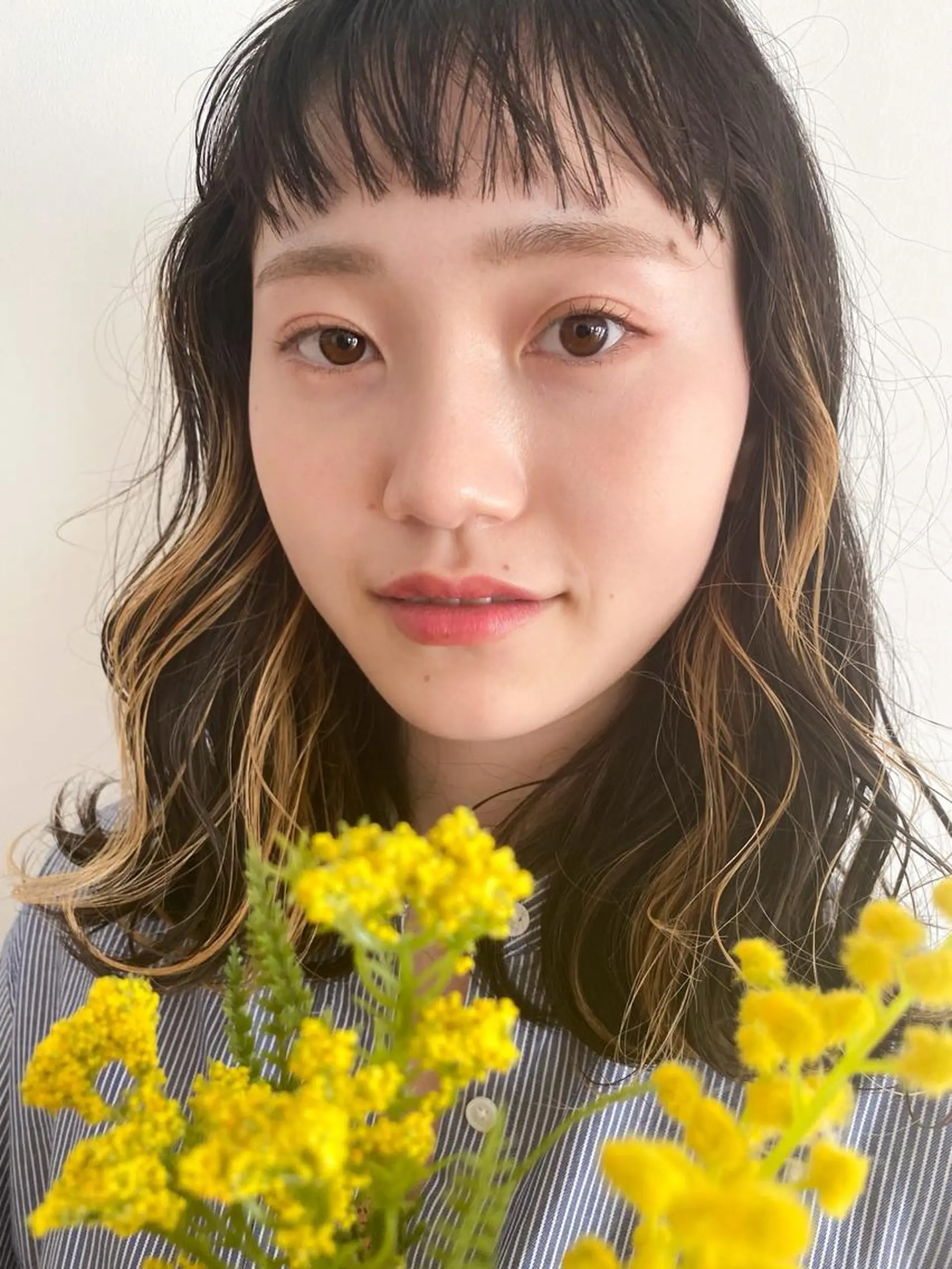 ミディアム カラー 🌼透明感艶カラー オリーブ🌼河村咲のヘアスタイル
