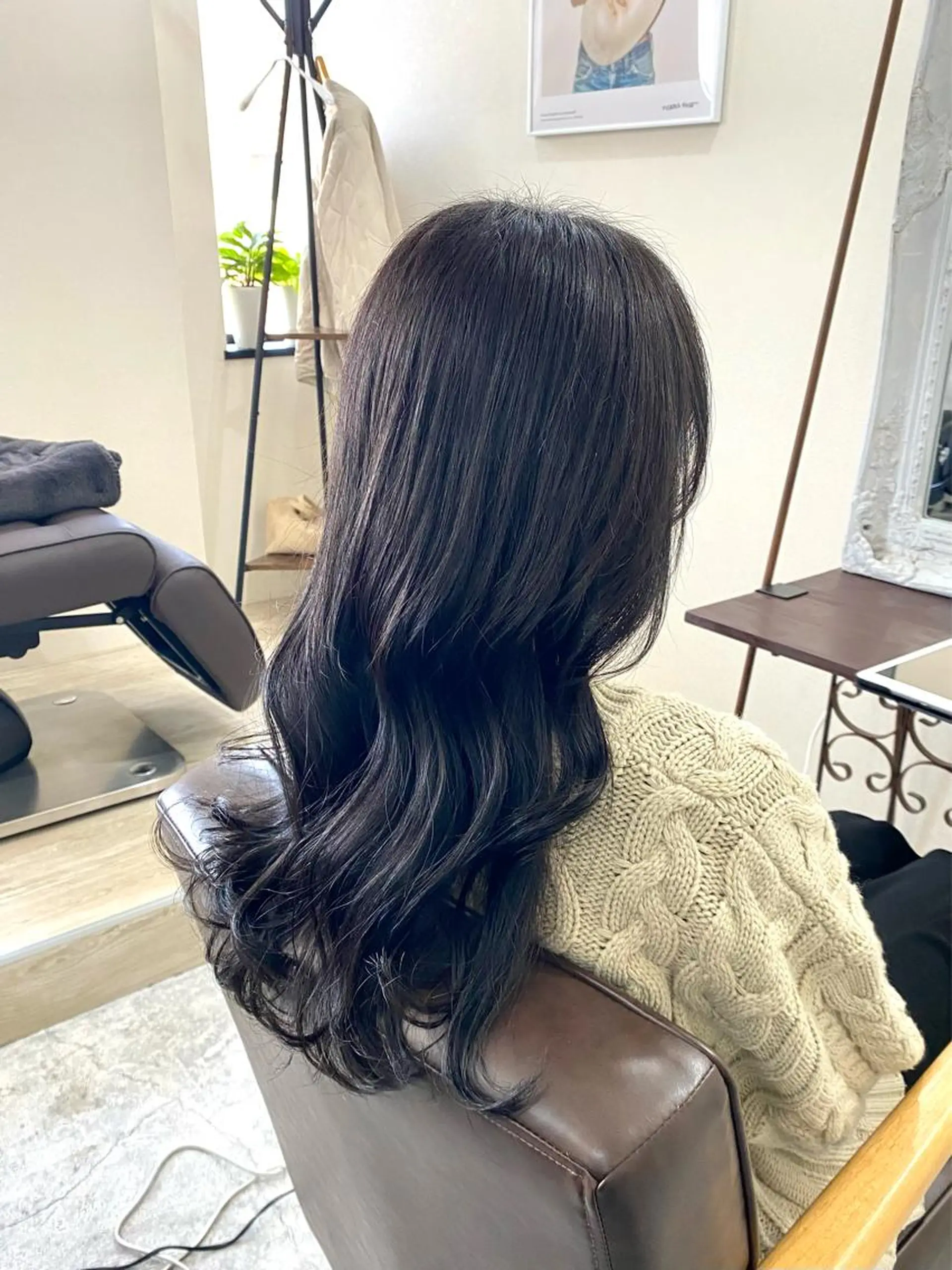 ロング カット ヘアカラー トリートメント 長岡 俊樹のヘアスタイル