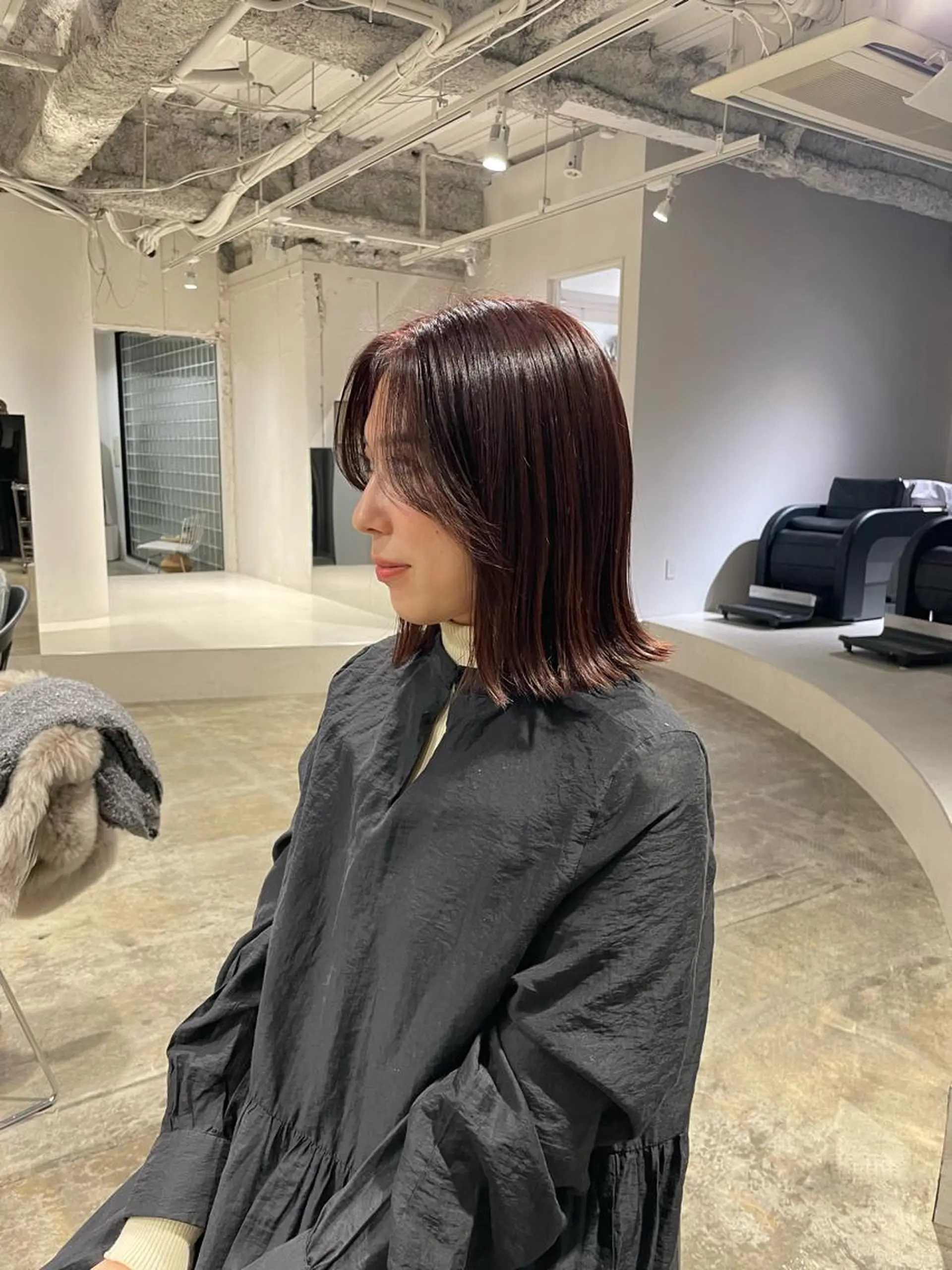 カラー ブリーチ ブリーチなしカラー 梅田美容室/レイヤー カット/ナナミ🎞のヘアスタイル