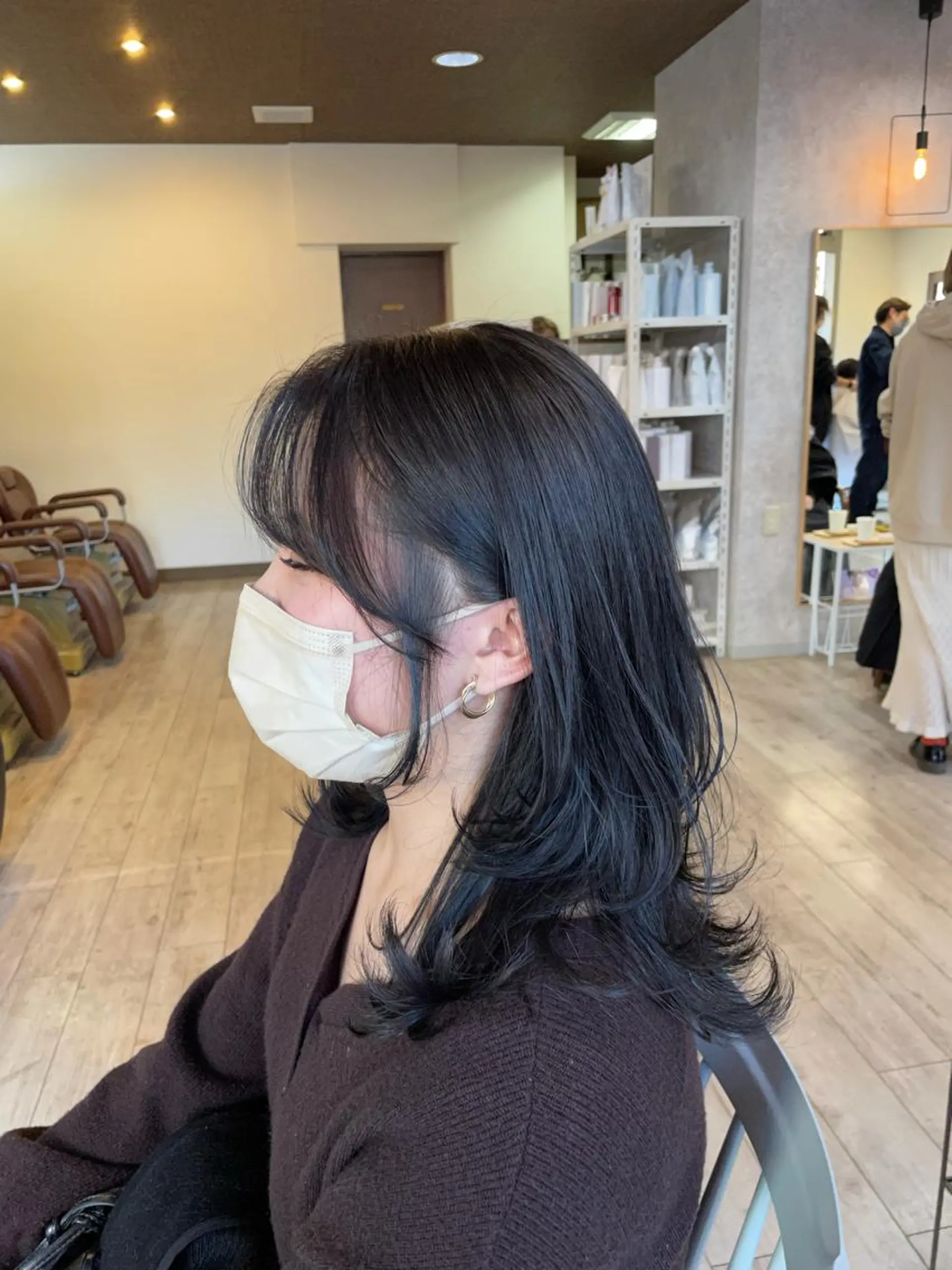 セミロング カラー ヘアアレンジ 🫧ヒシダアキ taboo.i🫧のヘアスタイル