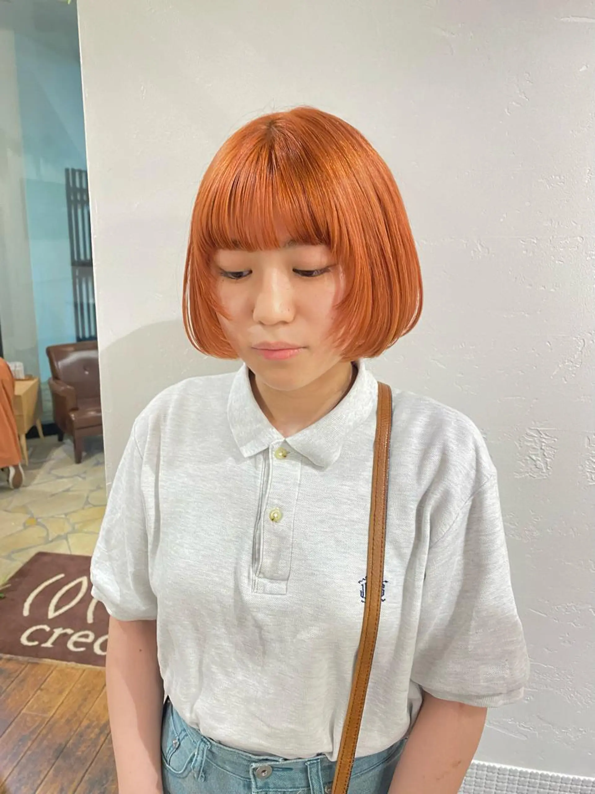 ショート 顔まわりレイヤー レイヤーカット yume🫧 ハイトーン/ブリーチのヘアスタイル