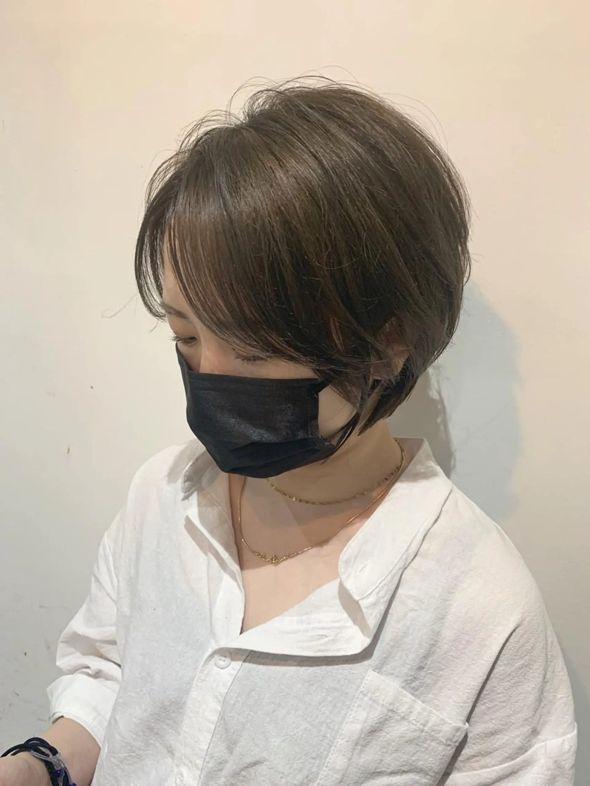 ショート 丸みショート ショートヘア ヘアカラー トリートメント LITTLE _KATOのヘアスタイル