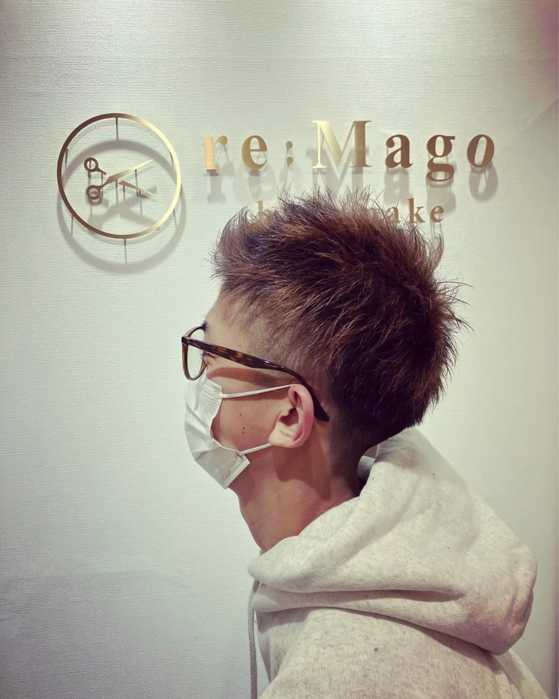 ショート カラー メンズ キッズ 横浜関内髪質改善 re:Magoのヘアスタイル