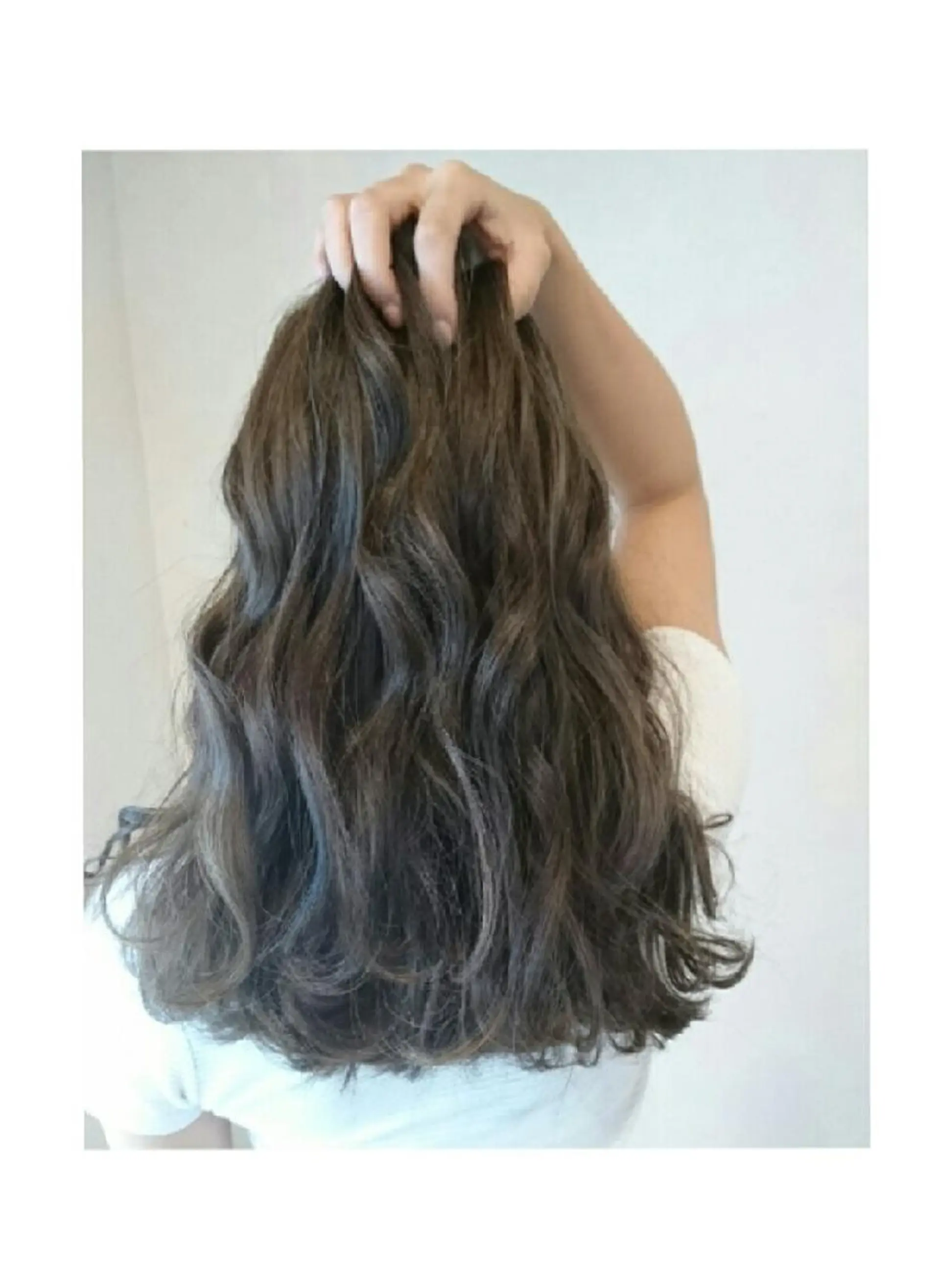 ロング カラー アッシュ ハイライトカラー ハイライト JIL BLAN 京都所属・RU RIのヘアスタイル