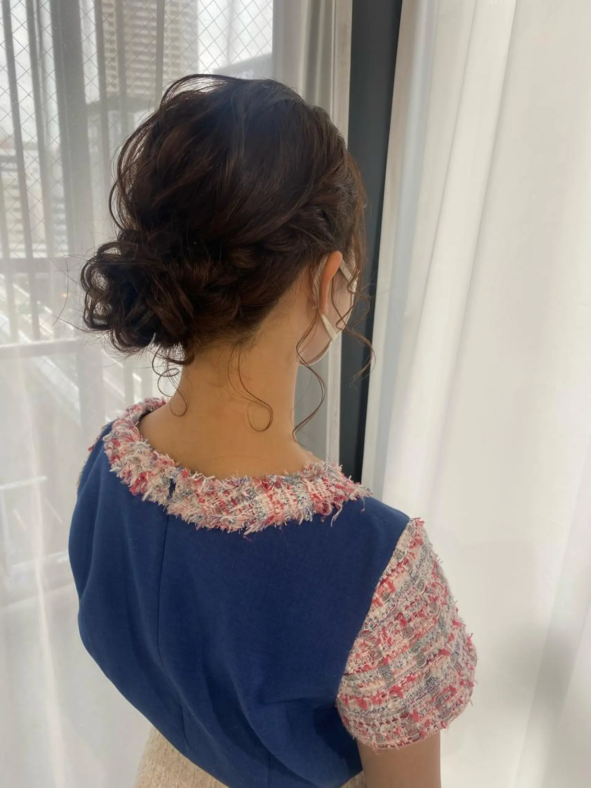 セミロング ヘアアレンジ 喜多良 綾花のマツエク・マツパデザイン