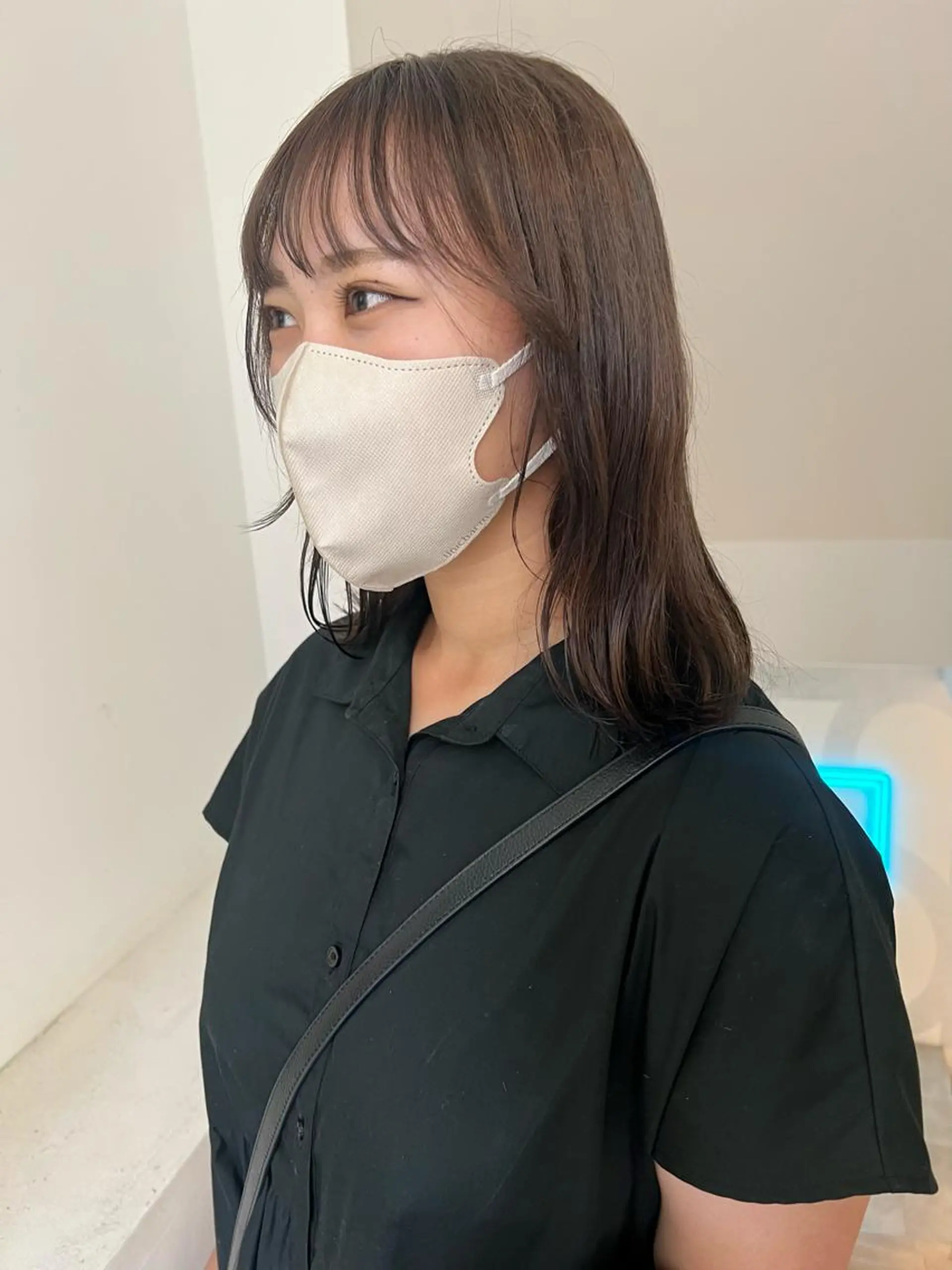 ミディアム カラー 顔周りカット/透明感 カラー✂️MEIのヘアスタイル