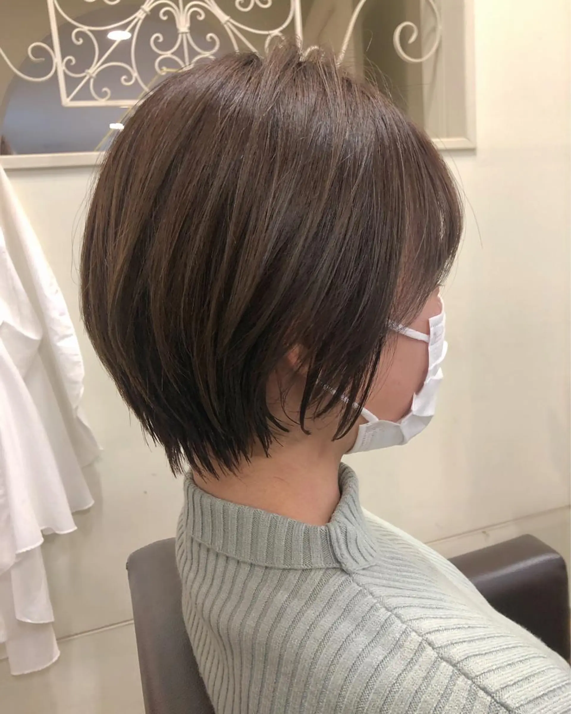 ショート ヤナギウチ エリカのヘアスタイル