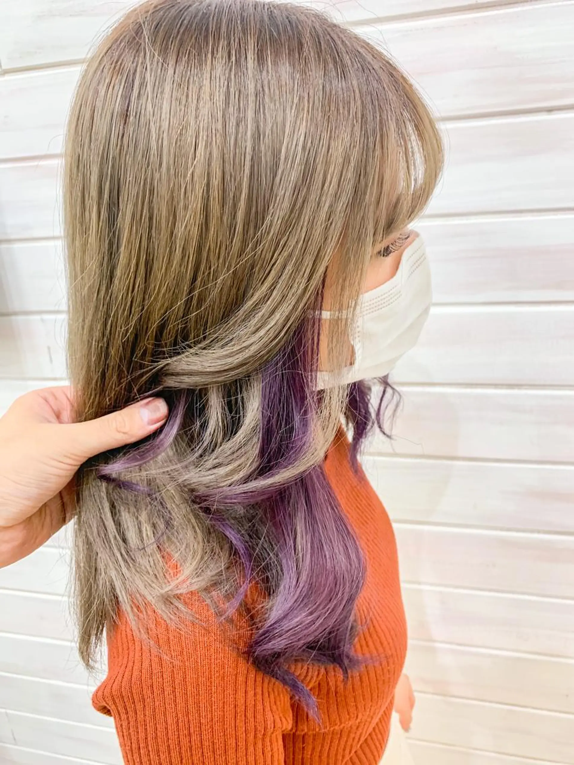 ミディアム カラー 縮毛矯正/髪質改善 /韓国風　山川春輝のヘアスタイル