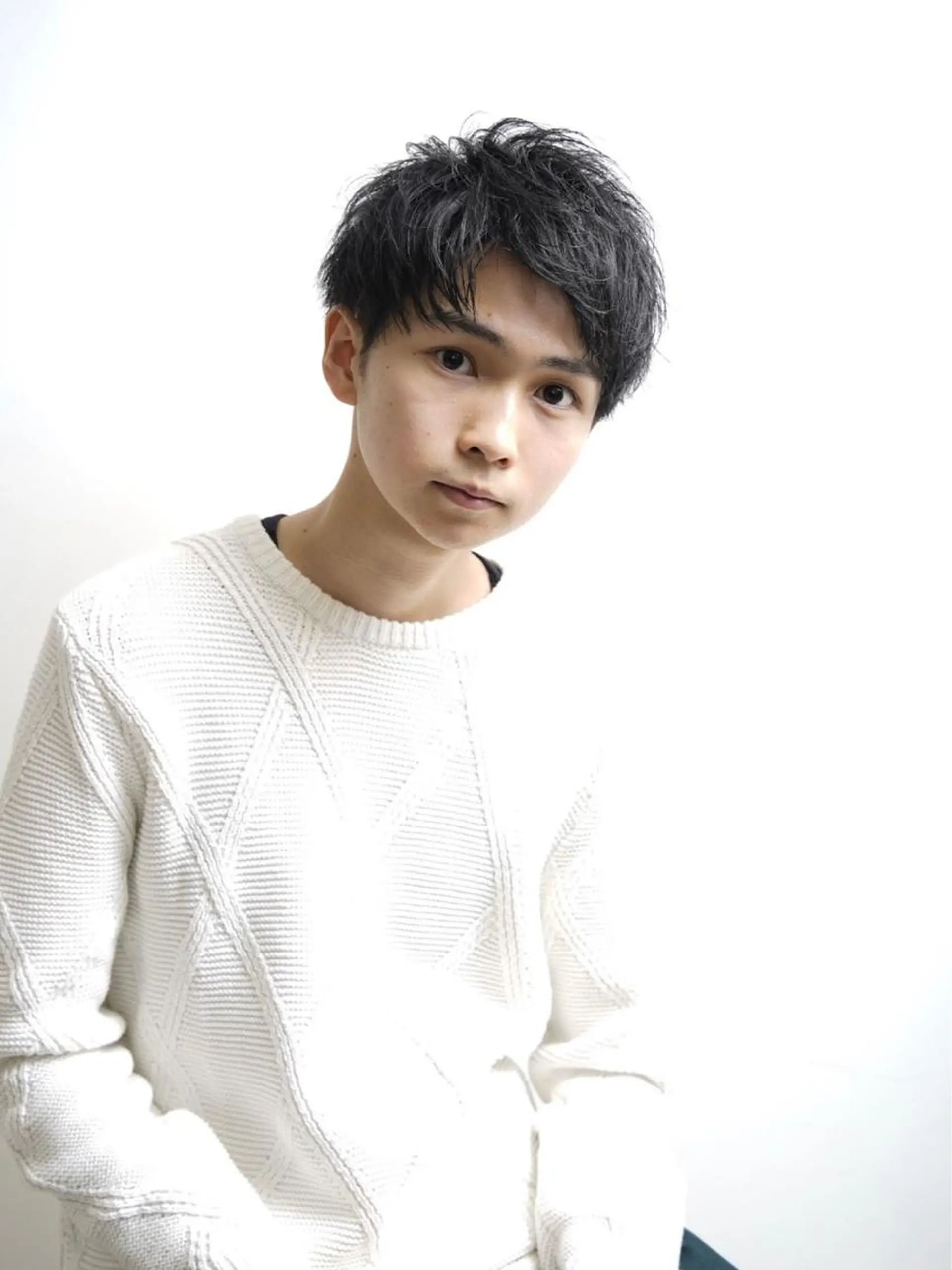 メンズ イルミナカラー/レイ ヤーカット/三好春奈のヘアスタイル