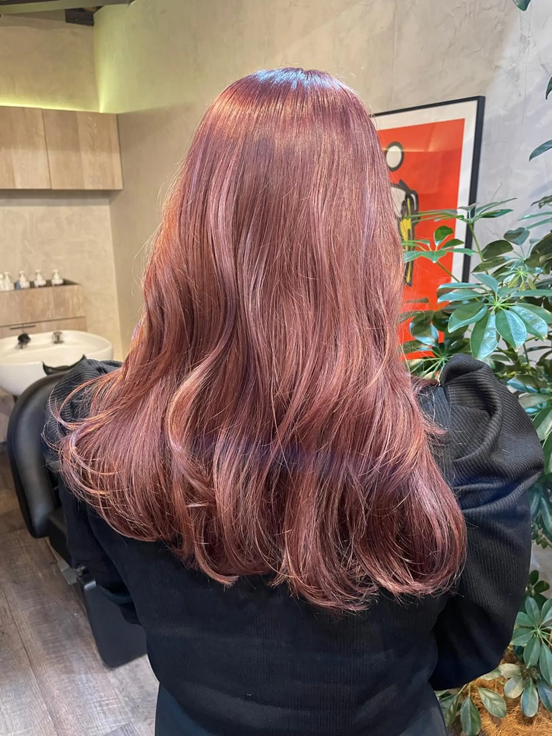 ロング カラー 顔周りカット 【オノザワリョウ】のヘアスタイル