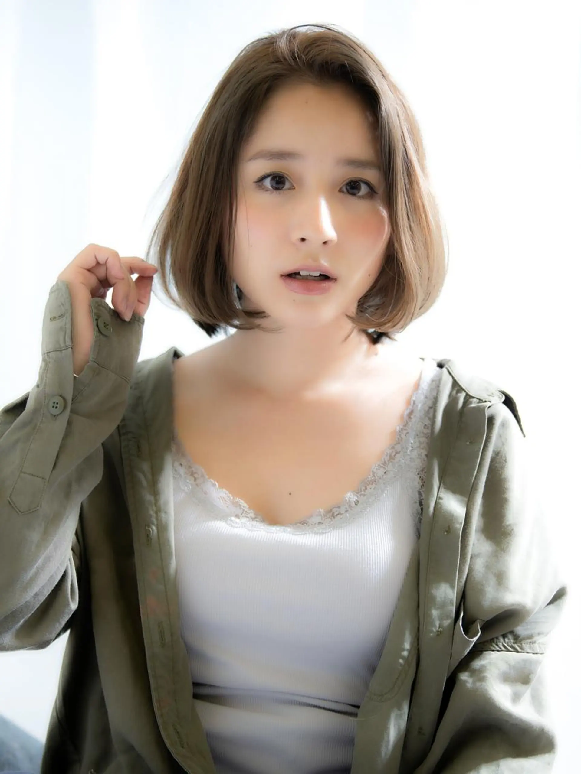 ショート カラー パーマ レイヤーカット✂️ 横浜No1♡下鳥翔子のヘアスタイル