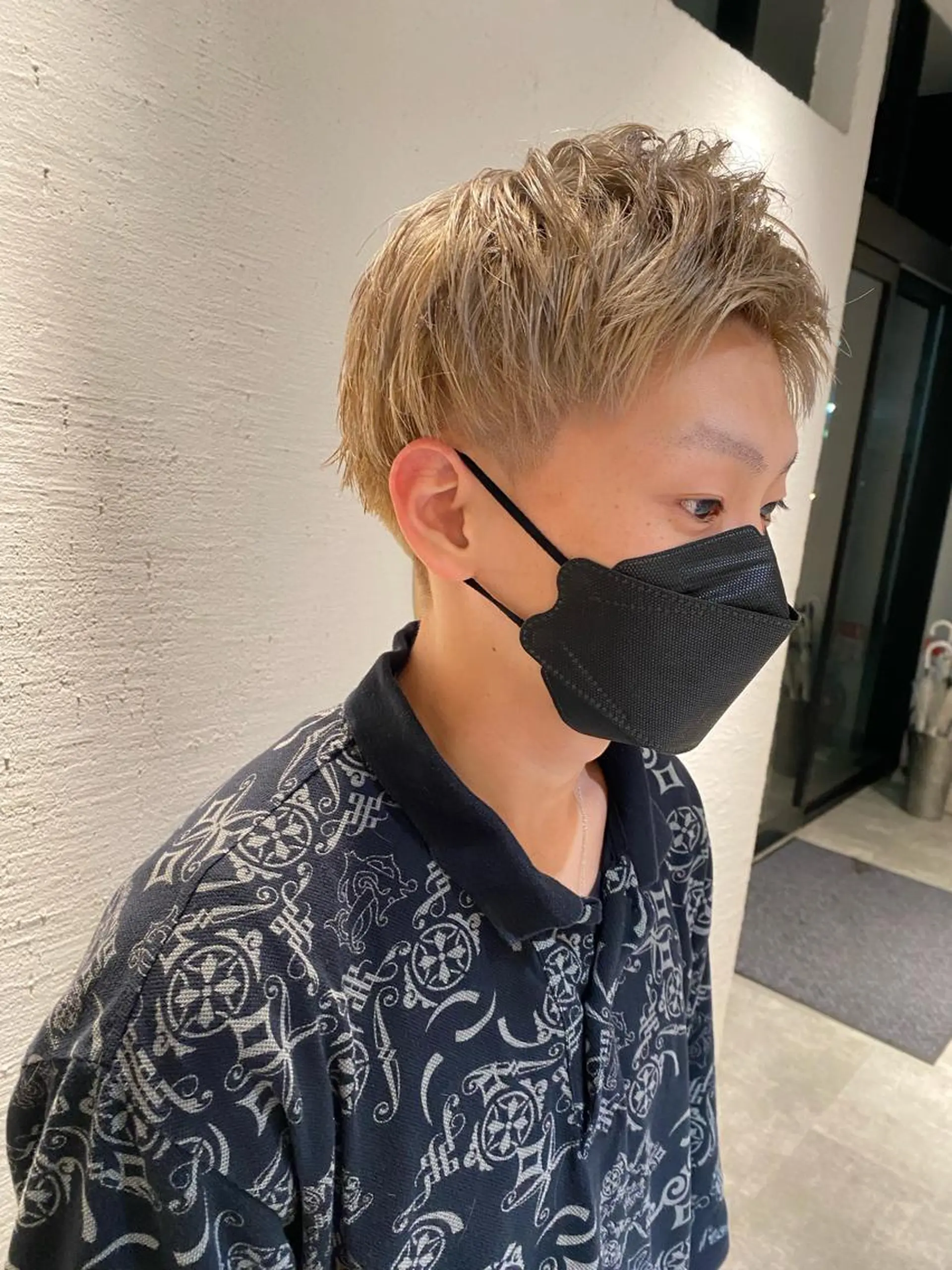 カラー メンズ メンズブリーチ ブリーチ ブロンド オスズ 🎀´-のヘアスタイル