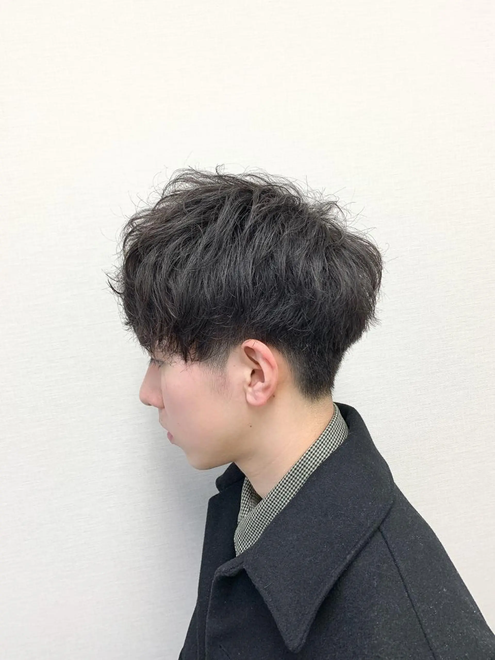ショート カラー パーマ ヘアアレンジ メンズ M字・前髪割れ 改善メンズ特化/栢沼のヘアスタイル