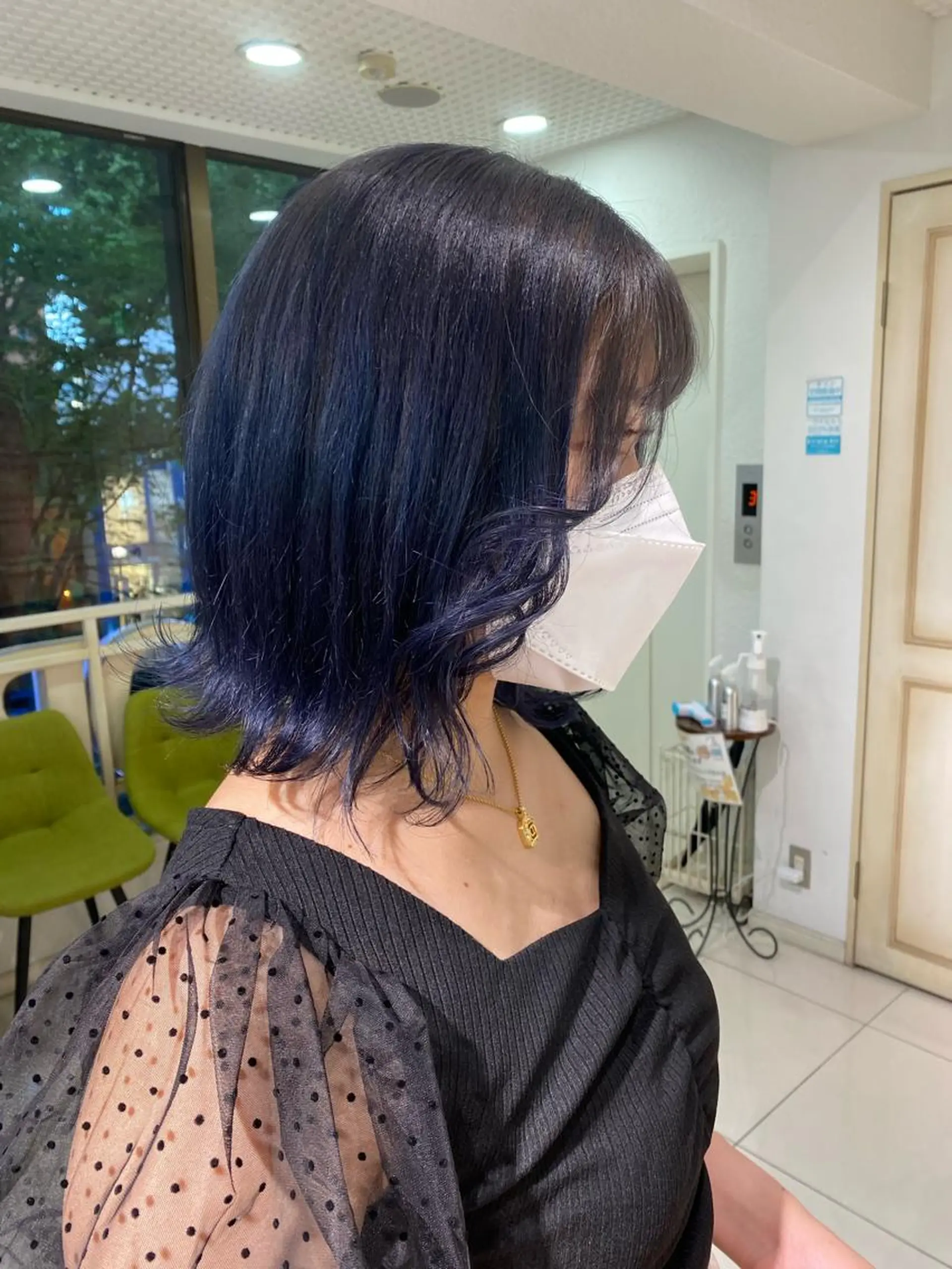 セミロング カラー ヘアアレンジ 透明感カラー 古山 結季🌙🖤のヘアスタイル