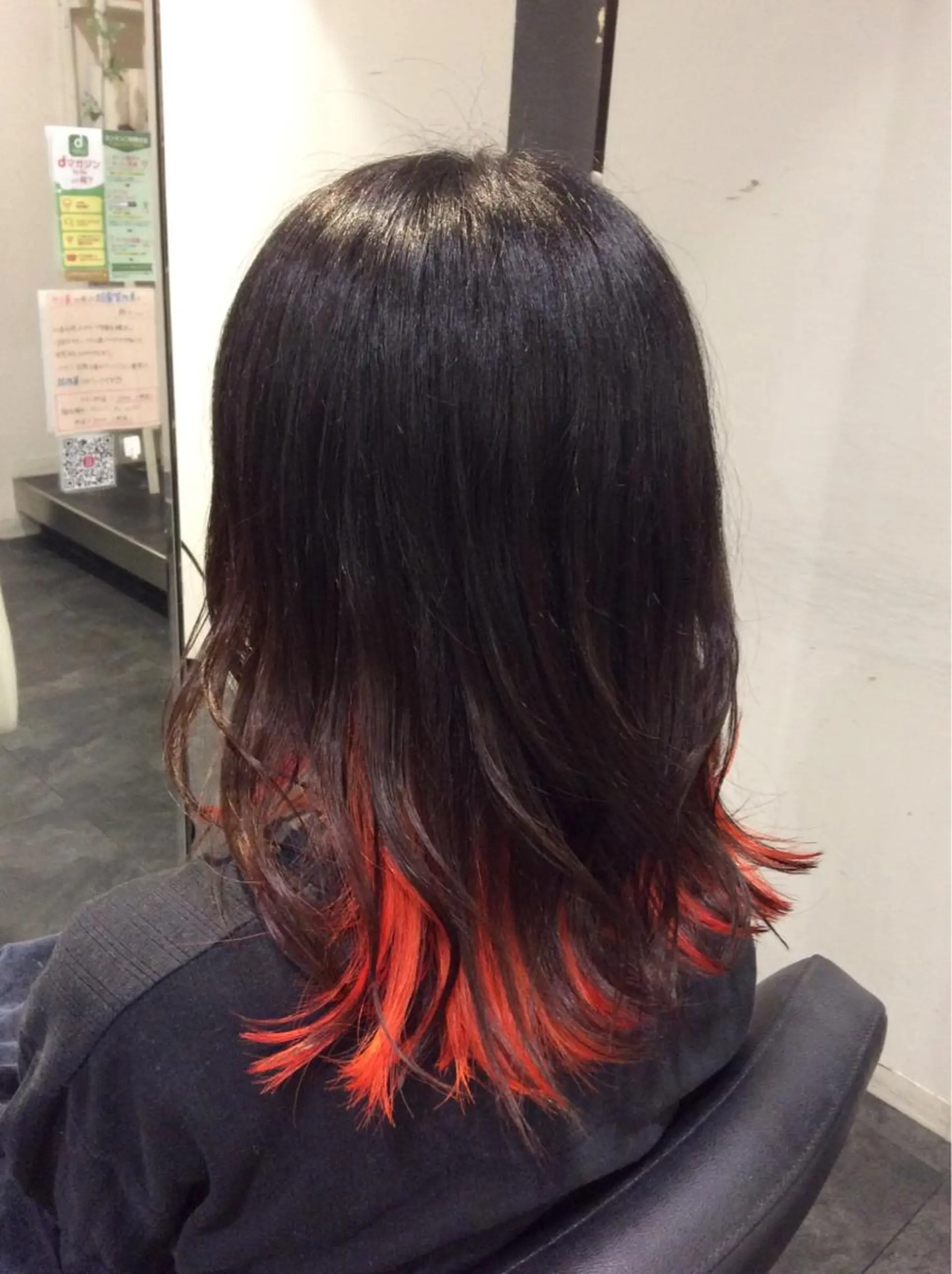 ミディアム カラー ヘアカラー トリートメント ボブスタイル/ 透明感カラー/八幡のヘアスタイル