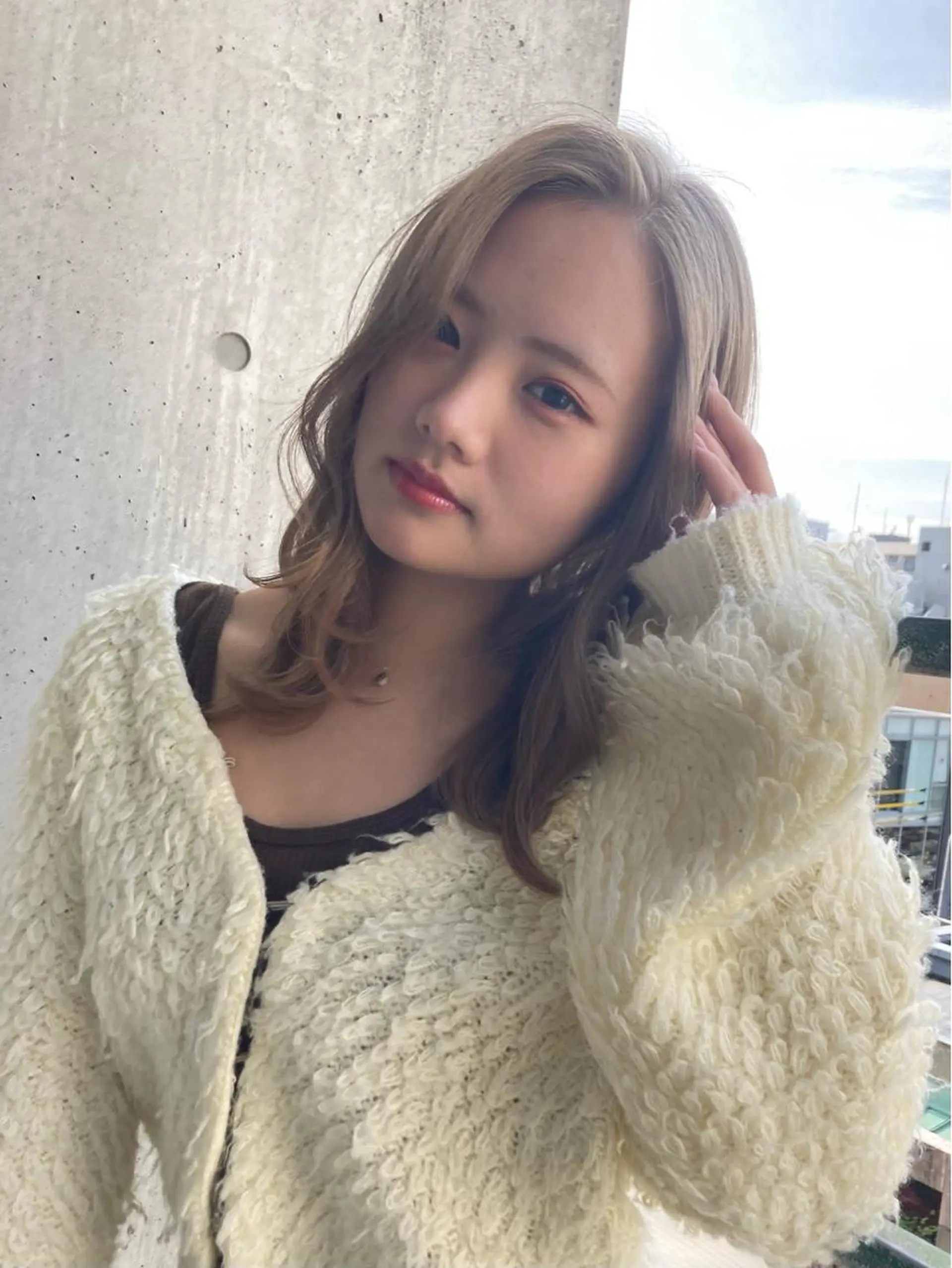 セミロング ヘアカラー トリートメント 梅山 美侑のヘアスタイル