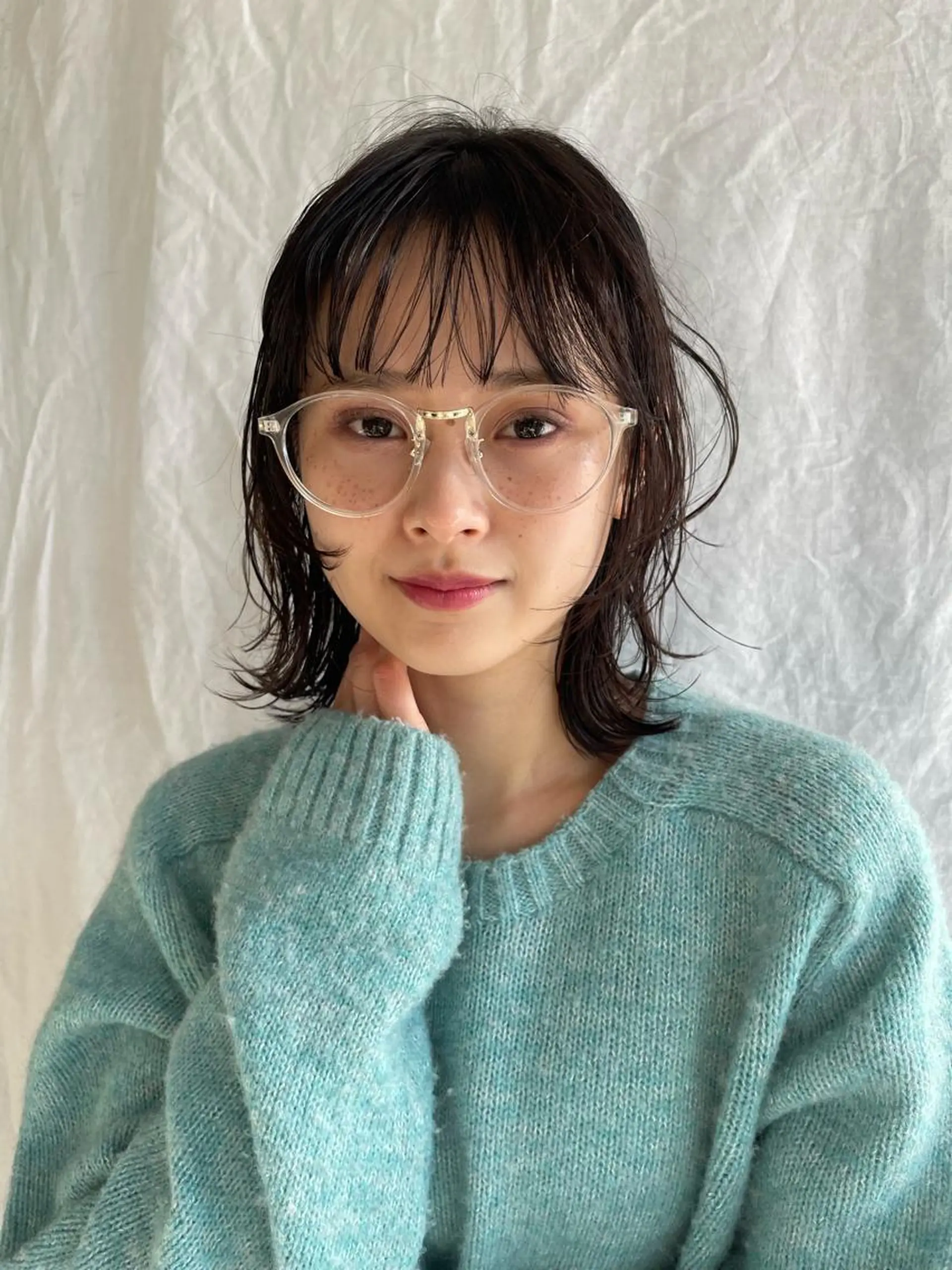 カラー 永田 優希のヘアスタイル