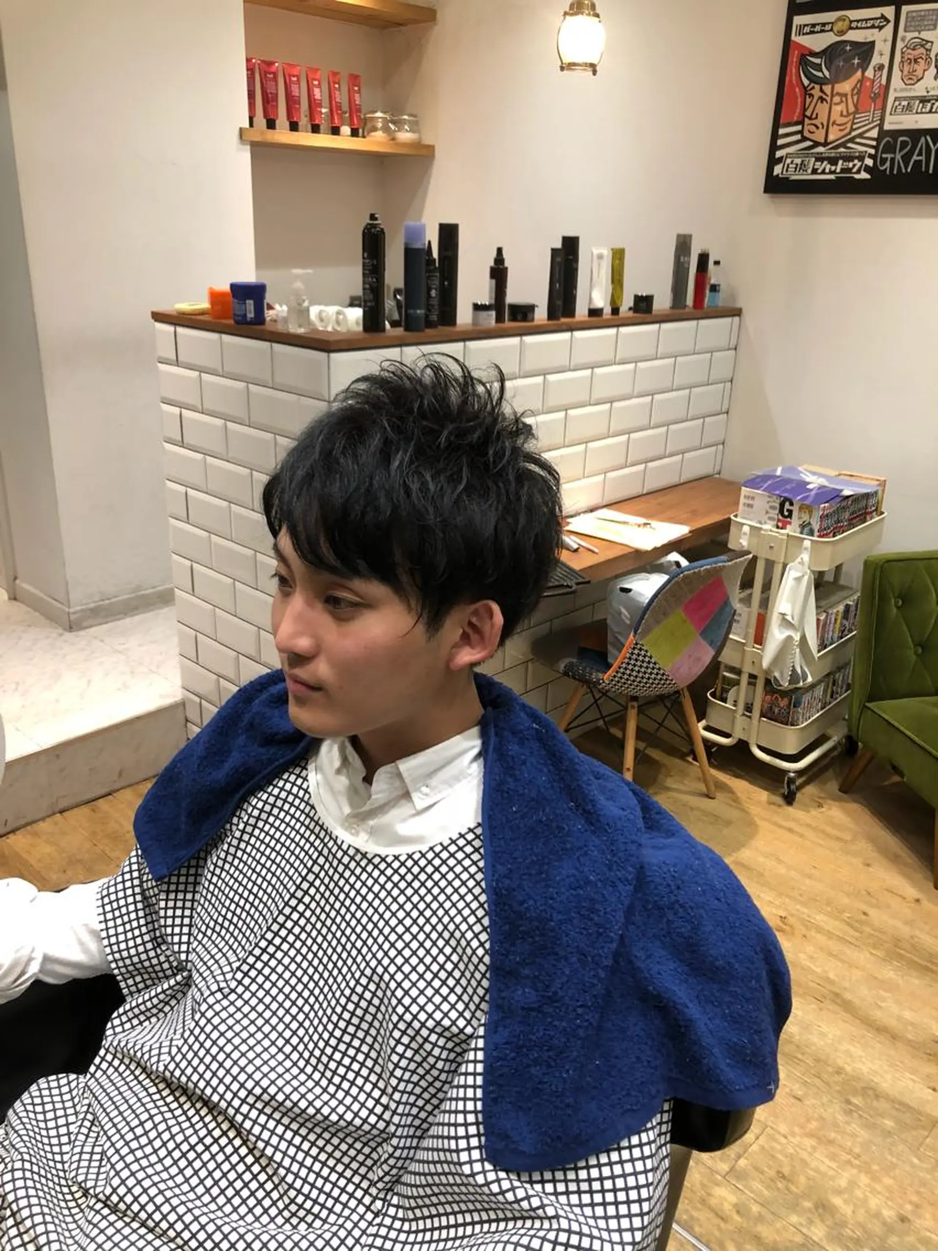 ショート メンズ メンズパーマ 堤　生智のヘアスタイル