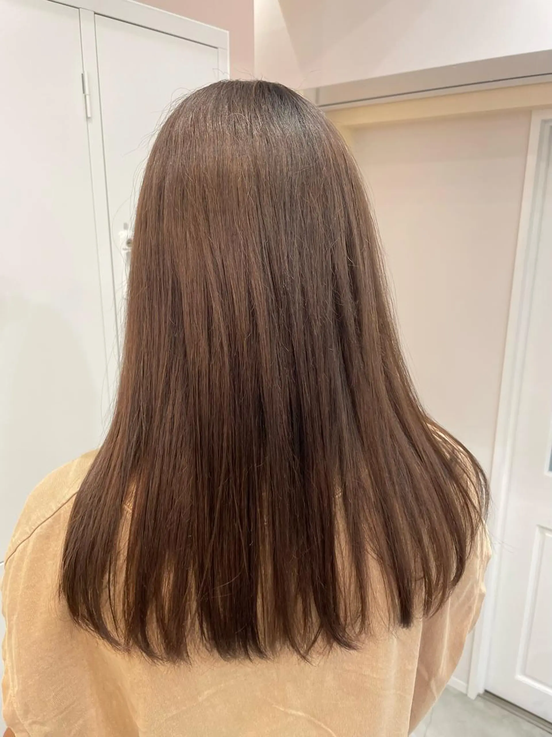 セミロング 髪質改善 トリートメント ヘアカラー トリートメント ヘッドスパ マホ/日吉/髪質改善 /レイヤー/ガーリーのヘアスタイル