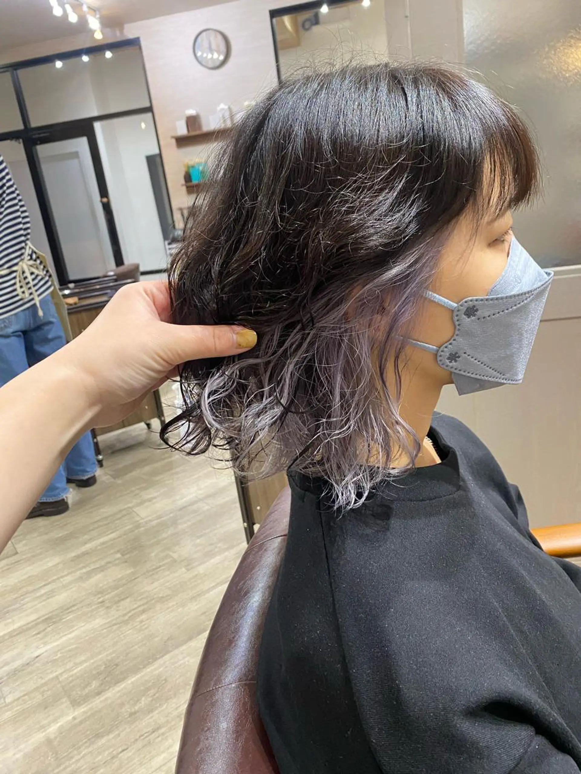 ミディアム カラー ヘアカラー トリートメント 🍑艶髪✖️暖色系 ✨momoka🍑のヘアスタイル