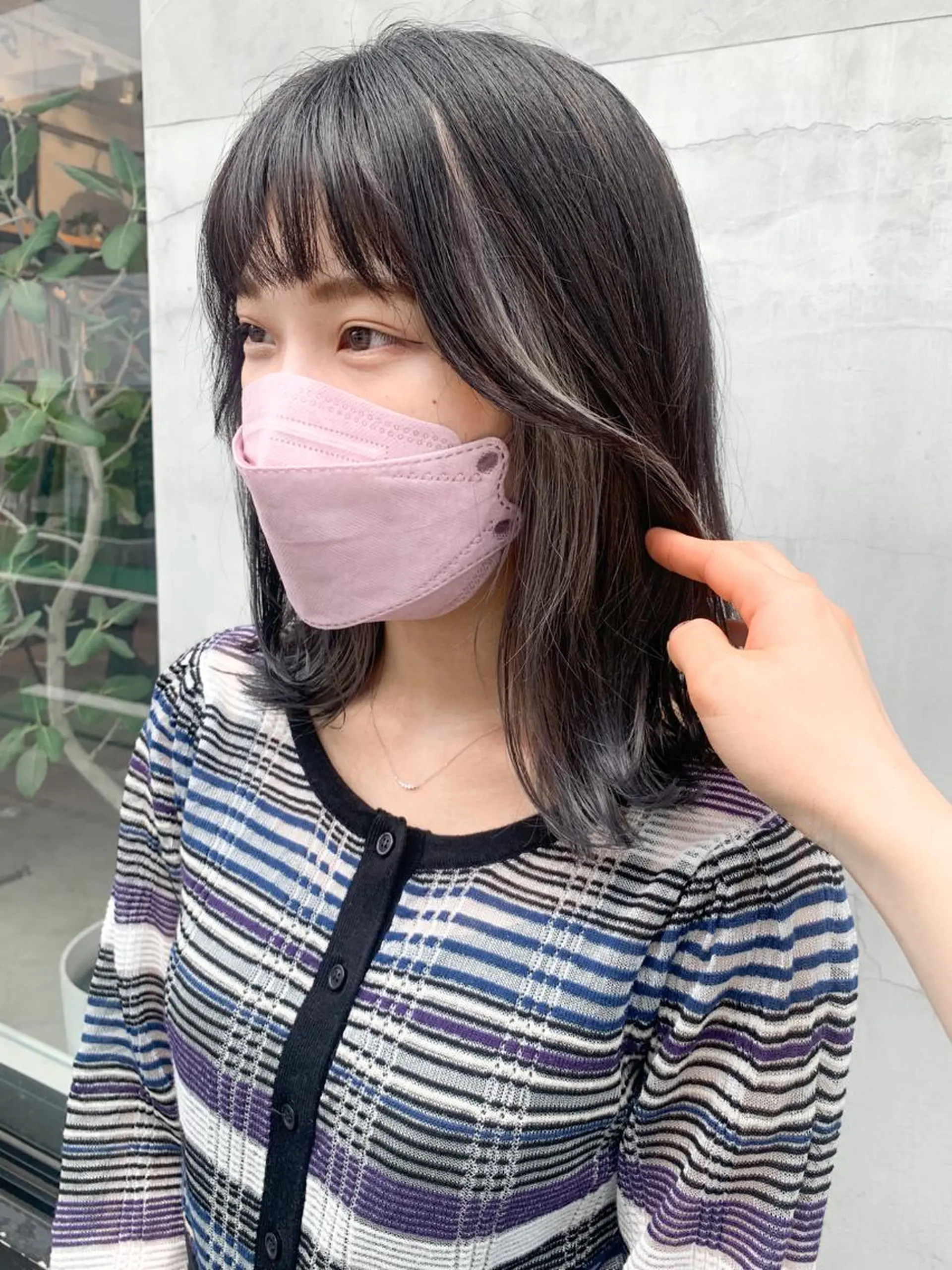 ミディアム カラー ヘアアレンジ ヘアカラー トリートメント yuka .のヘアスタイル