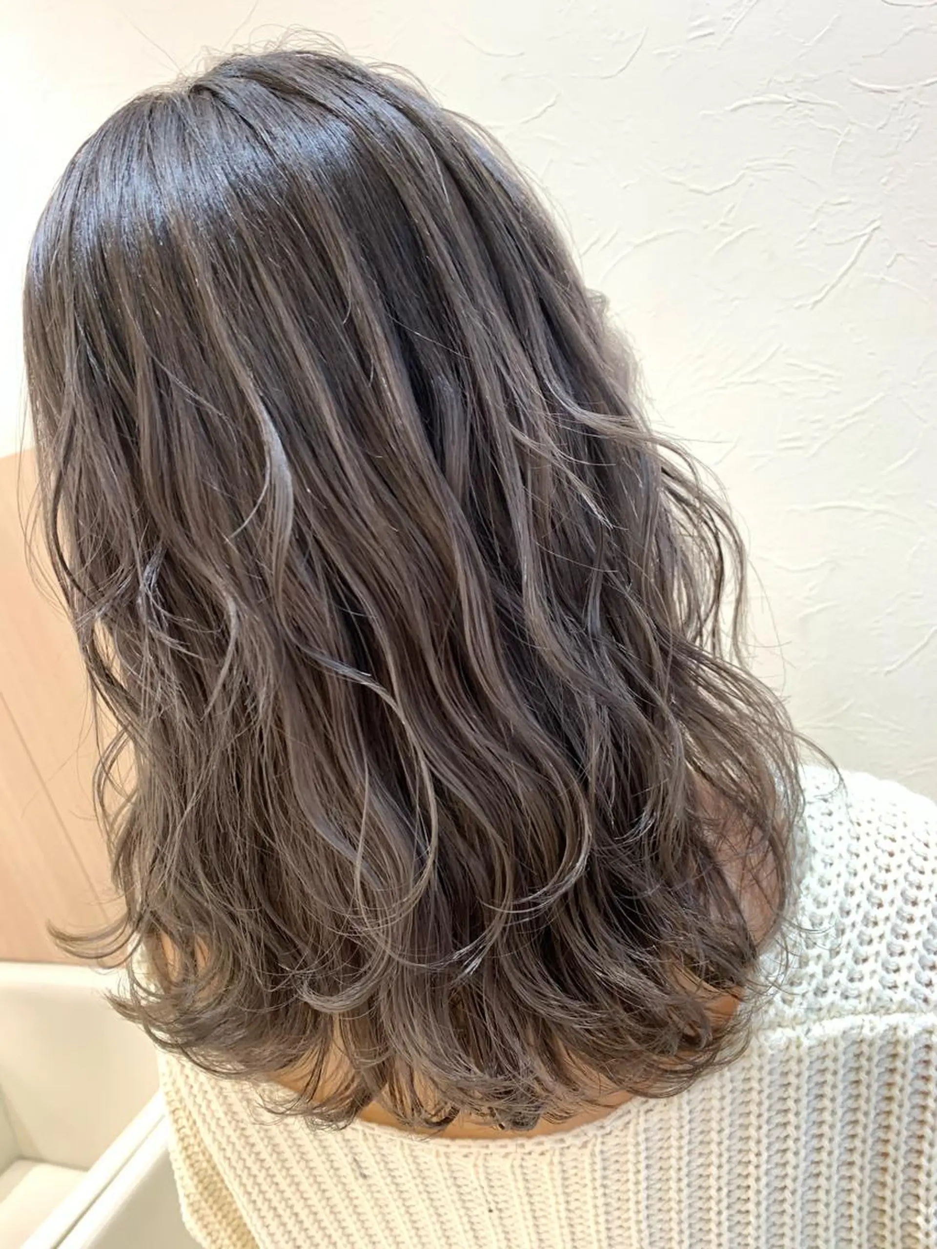 ミディアム カラー 店長ハイトーンカラー 柞山史奈のヘアスタイル